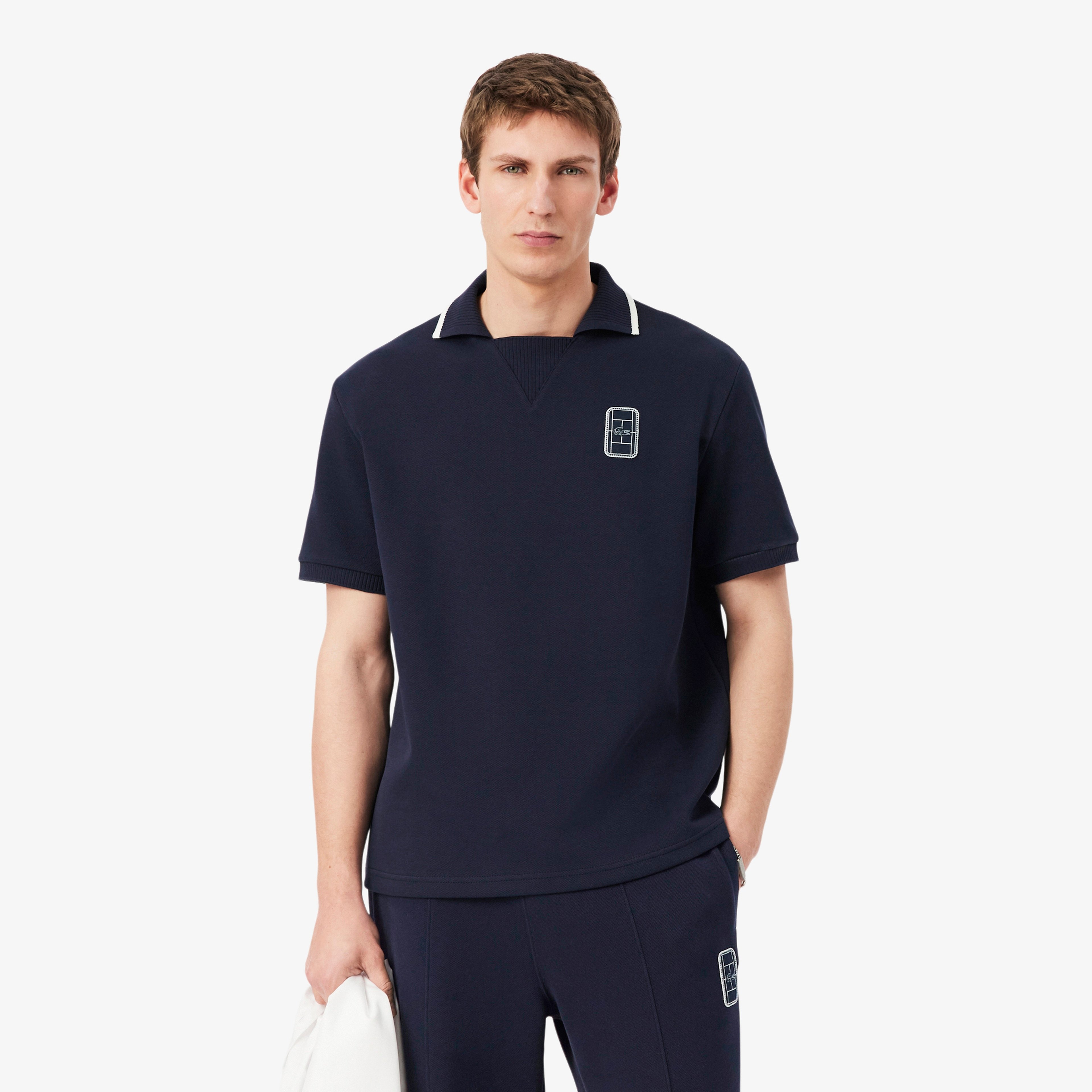 Erkek Loose Fit Lacivert Polo Erkek Loose Fit Lacivert Polo