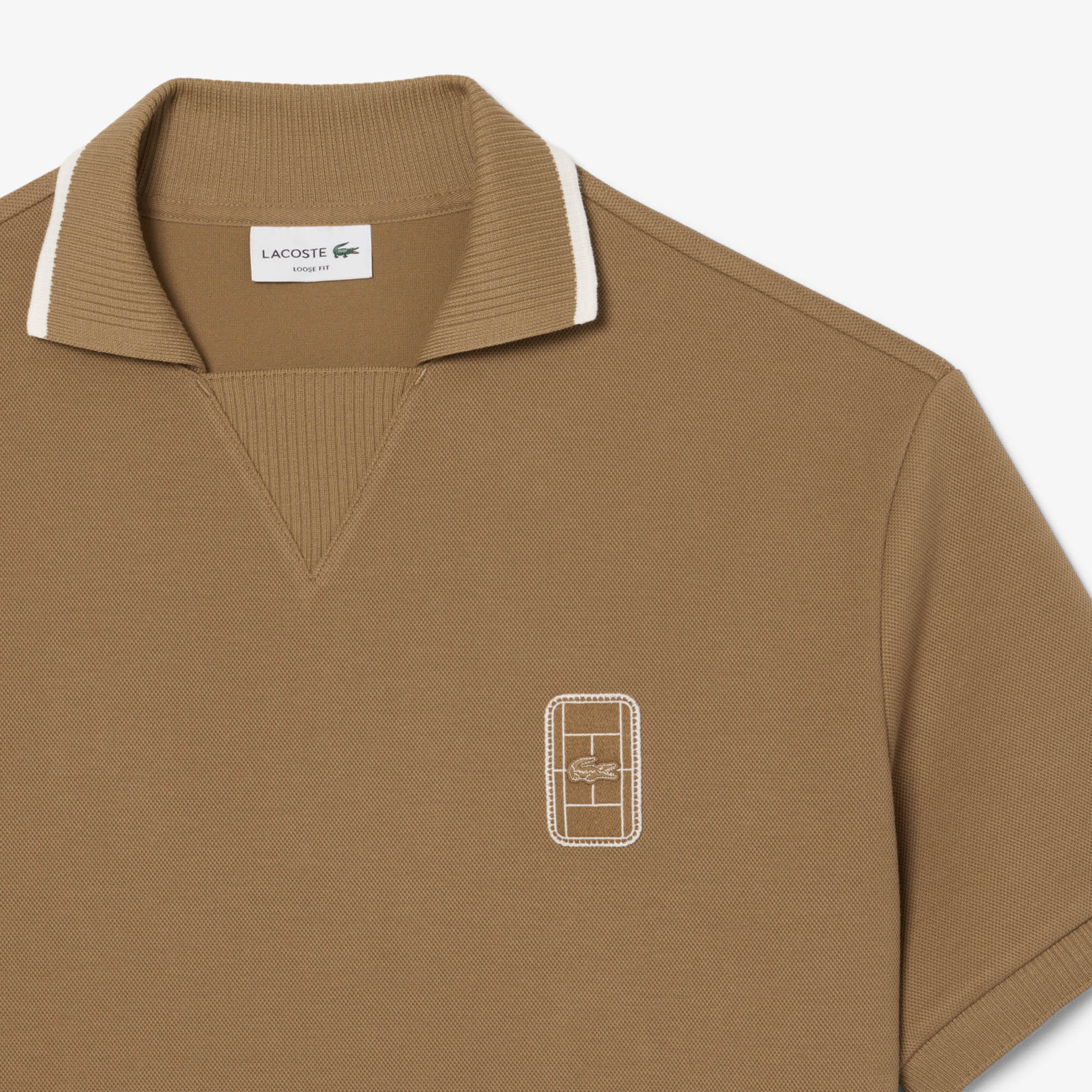 Erkek Loose Fit Kahverengi Polo Erkek Loose Fit Kahverengi Polo