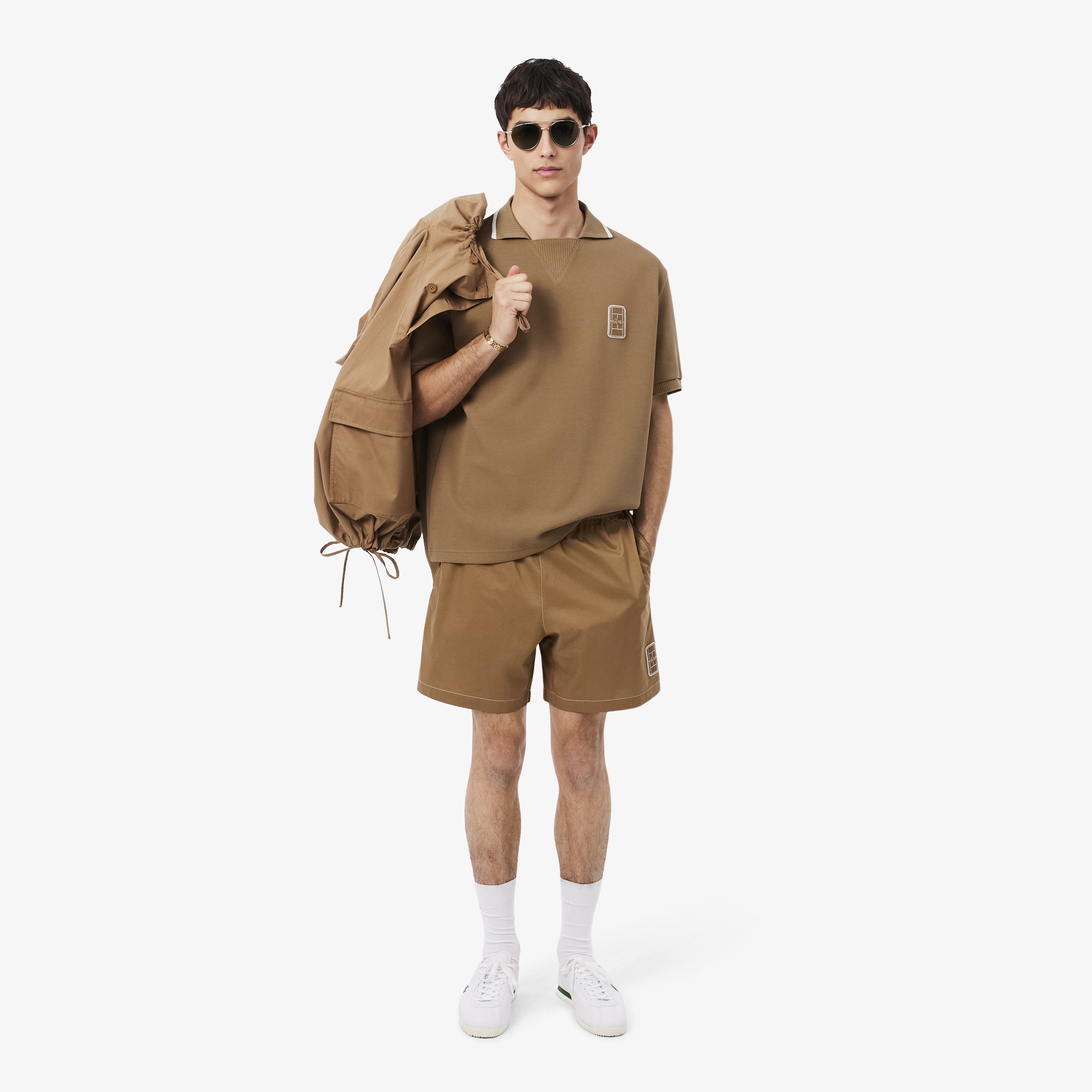 Erkek Loose Fit Kahverengi Polo Erkek Loose Fit Kahverengi Polo