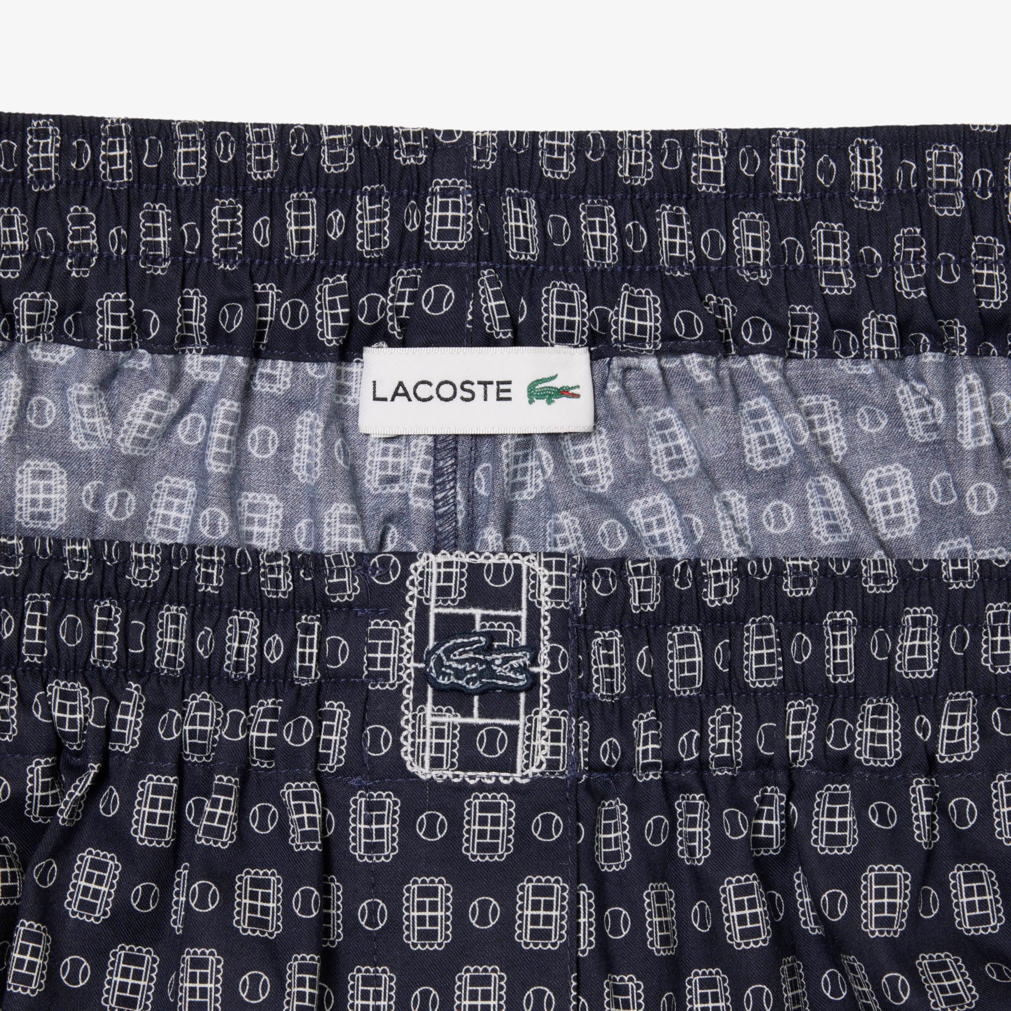 Kadın Oversize Fit Desenli Lacivert Şort