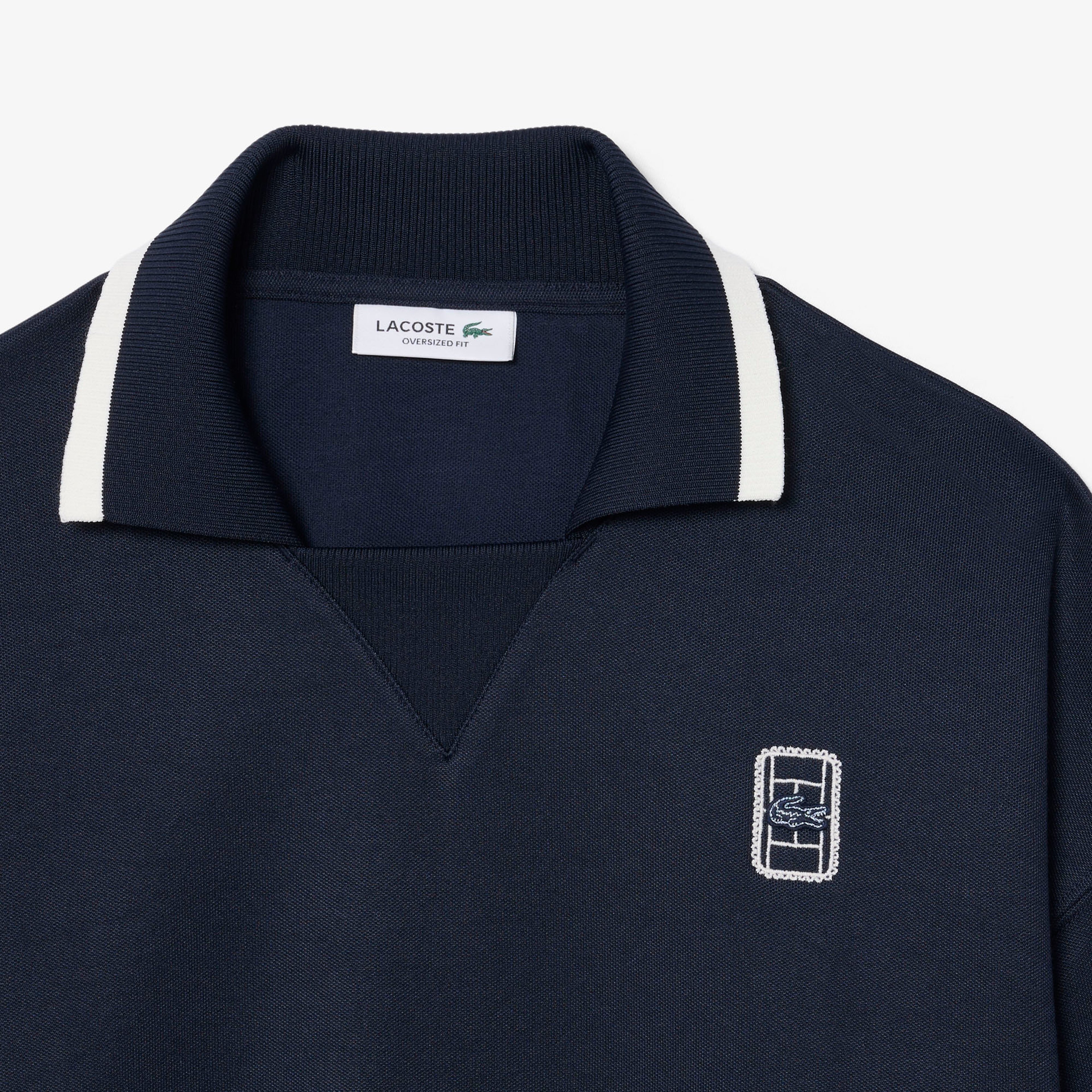 Kadın Oversize Fit Polo Yaka Lacivert Sweatshirt Kadın Oversize Fit Polo Yaka Lacivert Sweatshirt