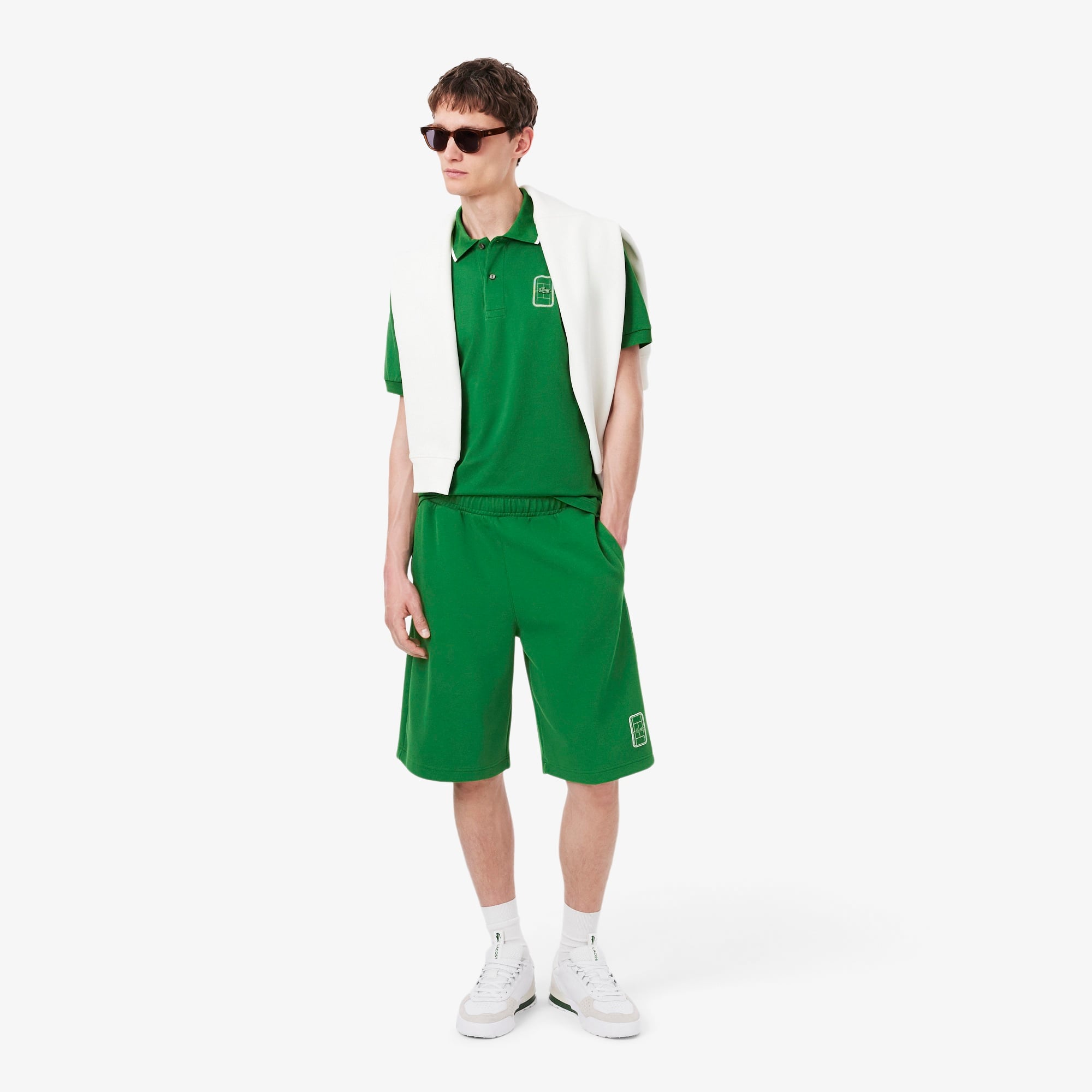 Erkek Classic Fit Yeşil Polo