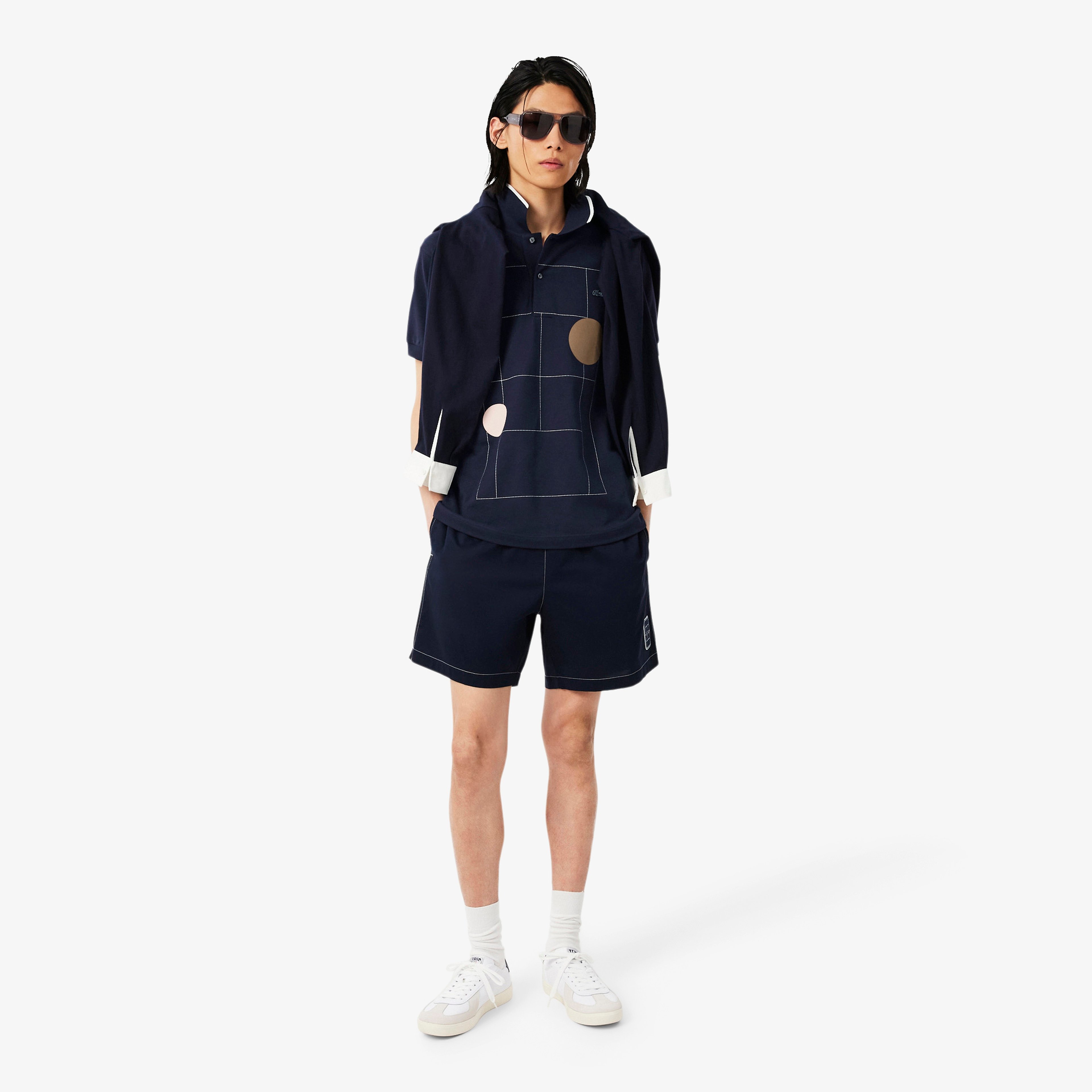 Erkek Classic Fit Baskılı Lacivert Polo Erkek Classic Fit Baskılı Lacivert Polo
