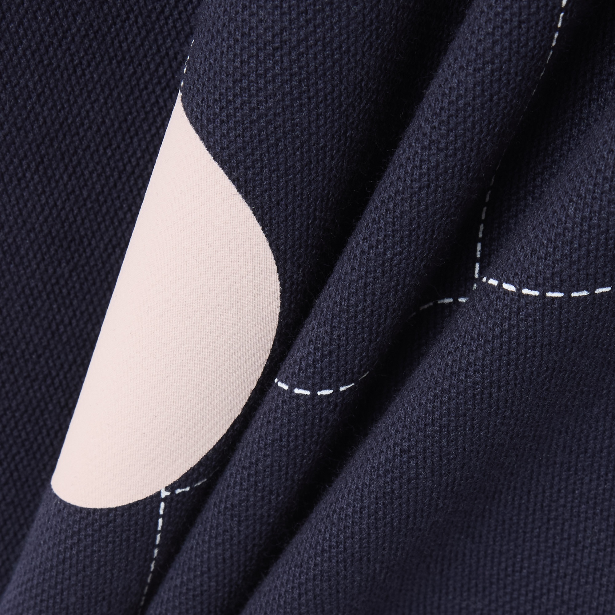 Erkek Classic Fit Baskılı Lacivert Polo