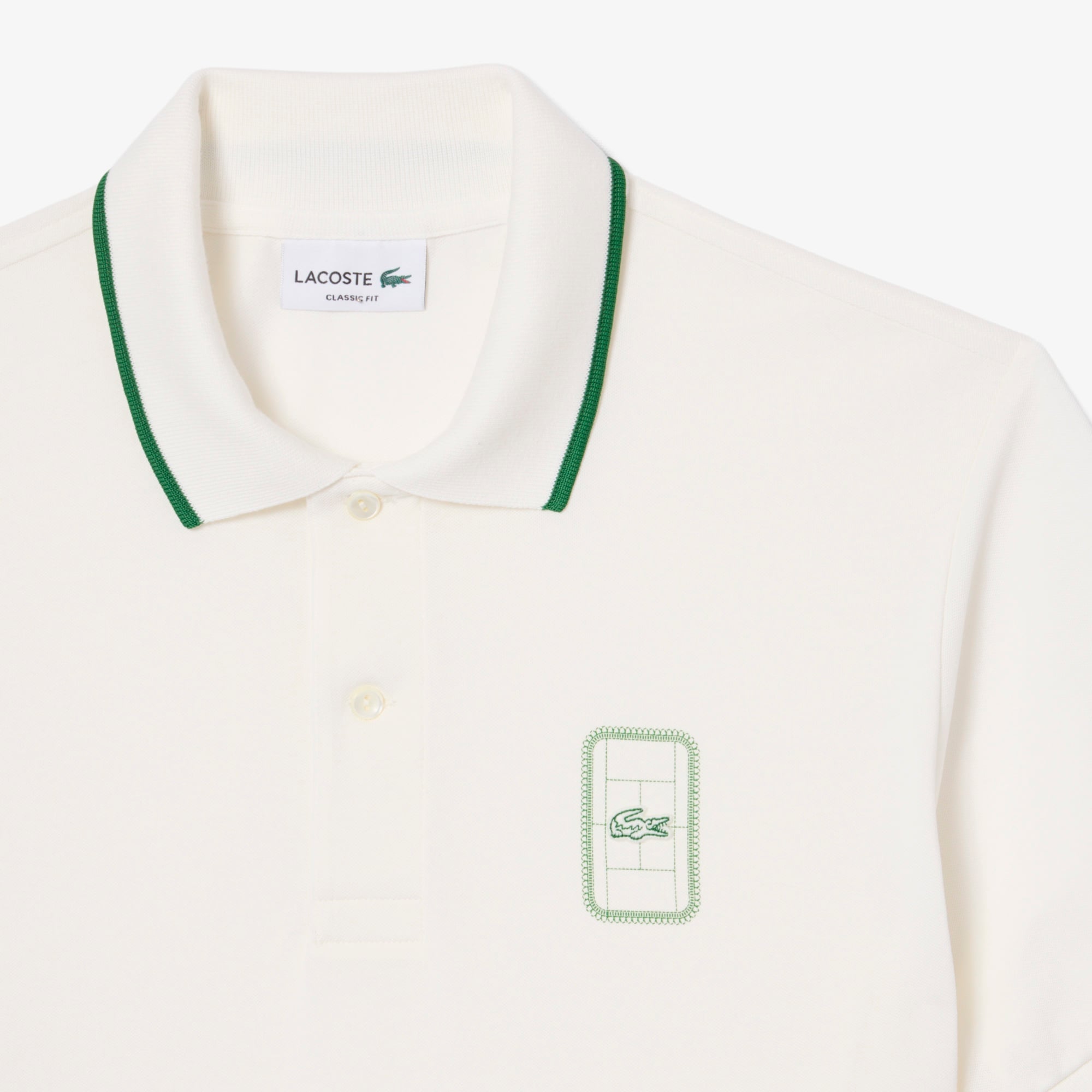 Erkek Classic Fit Beyaz Polo