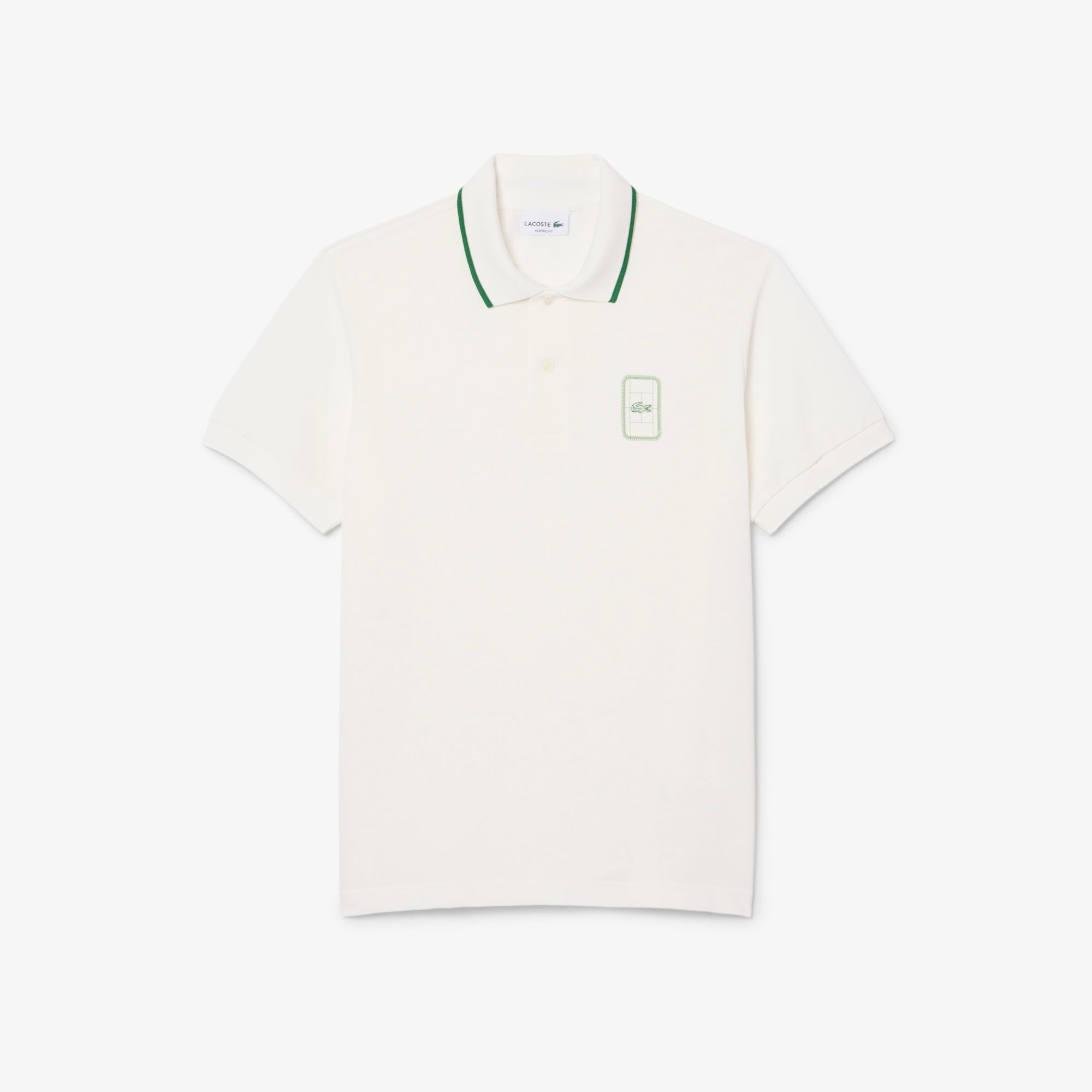 Erkek Classic Fit Beyaz Polo