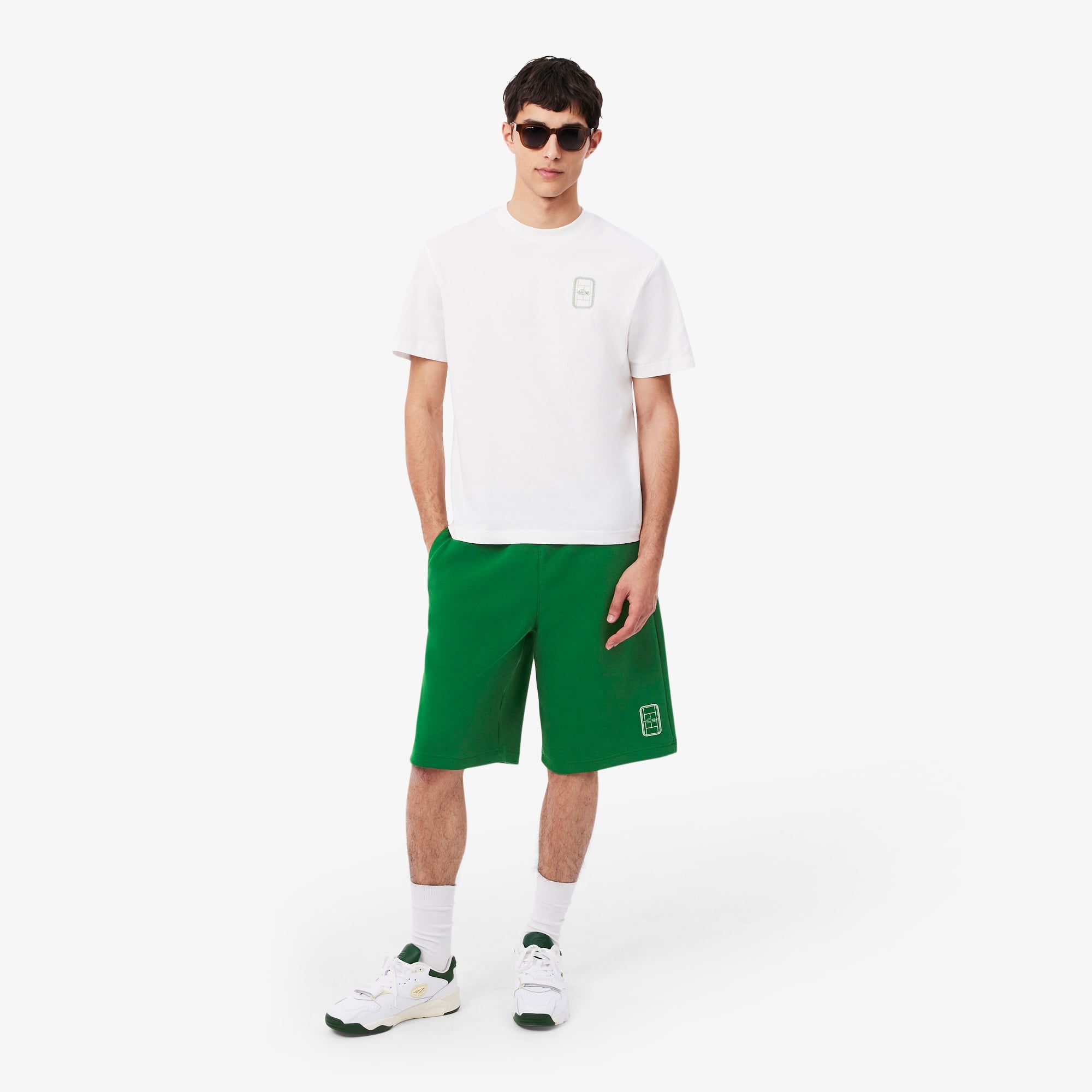 Erkek Relaxed Fit Yeşil Şort