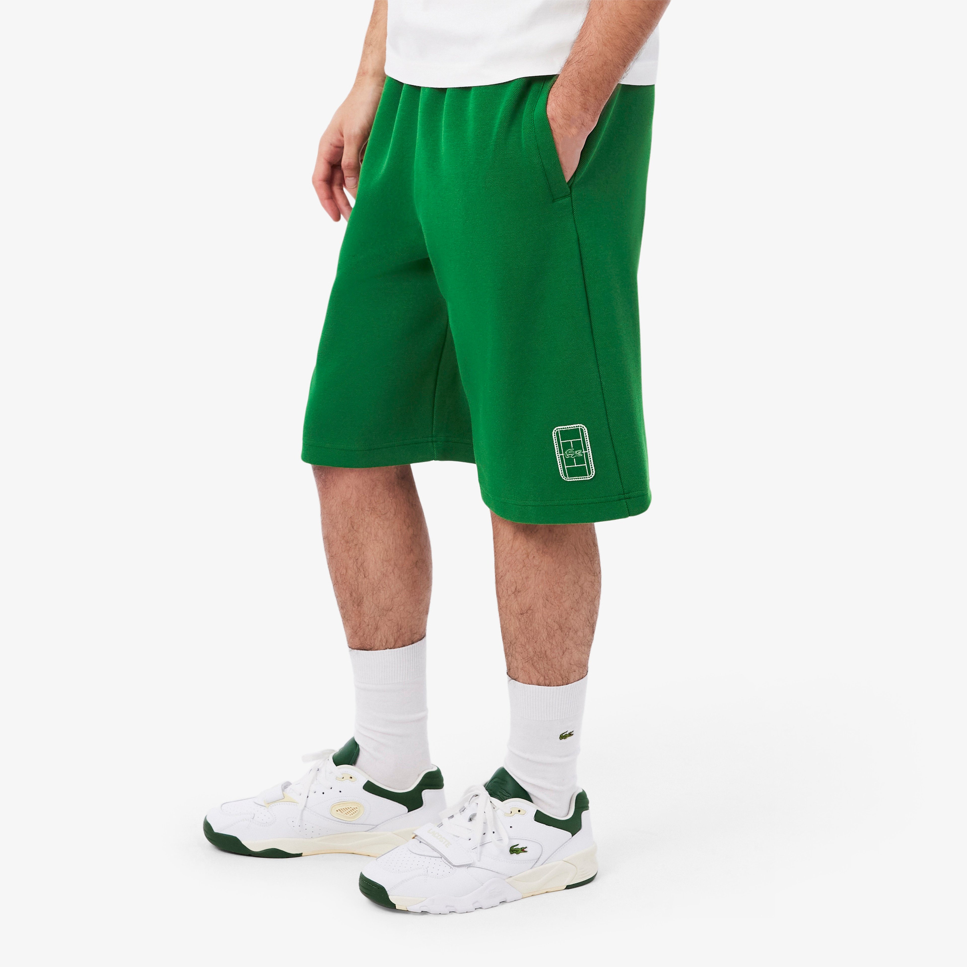 Erkek Relaxed Fit Yeşil Şort Erkek Relaxed Fit Yeşil Şort