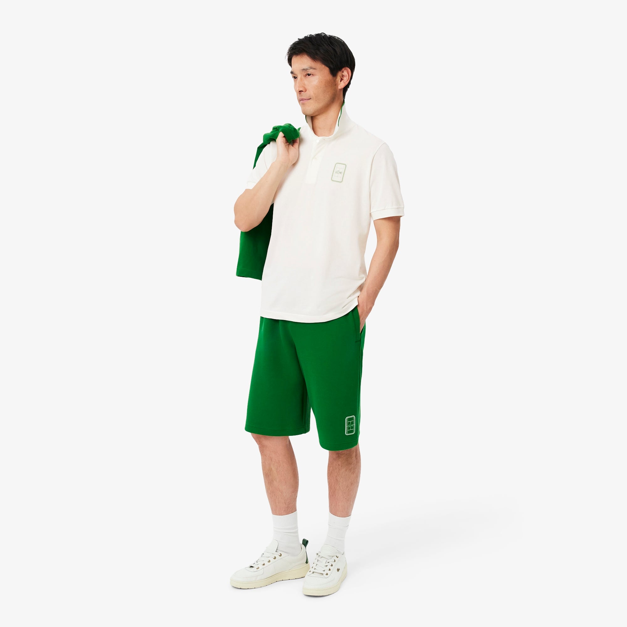 Erkek Classic Fit Beyaz Polo
