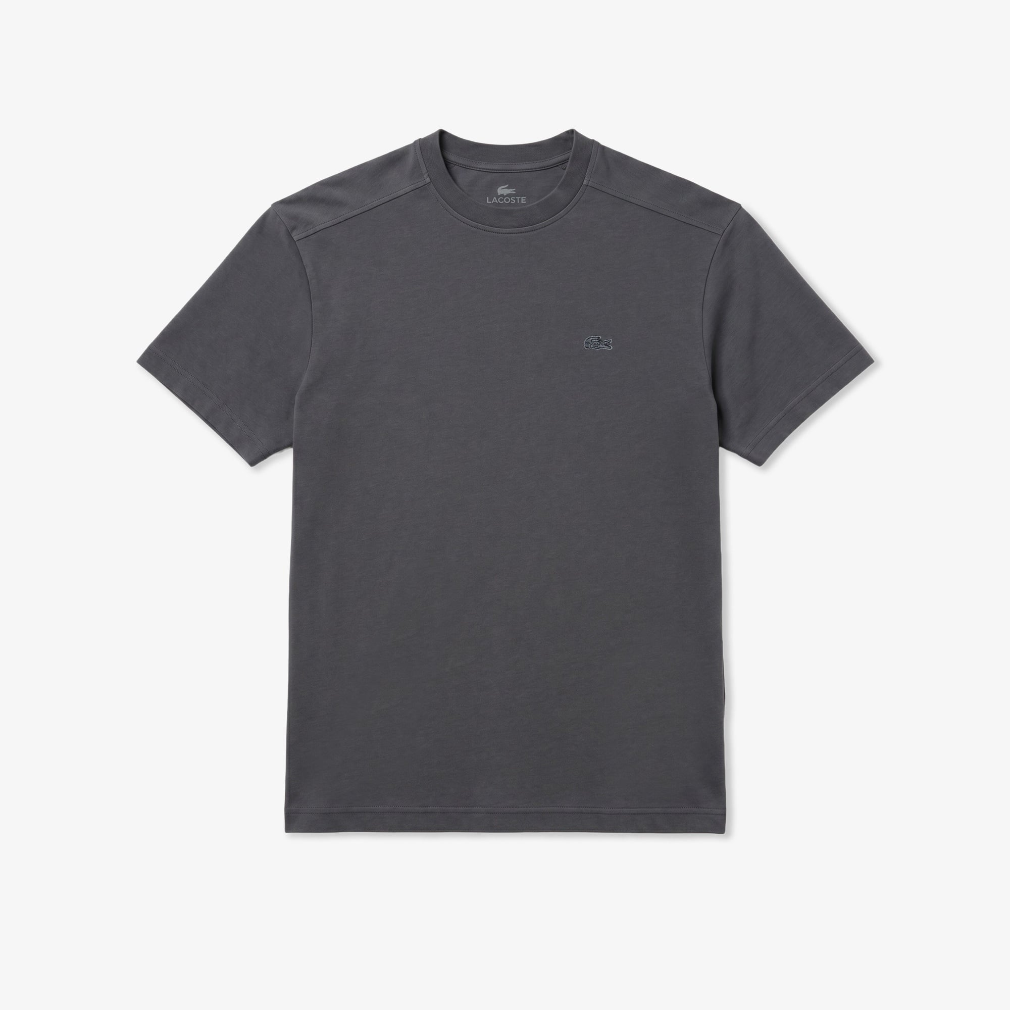 Erkek Relaxed Fit Bisiklet Yaka Koyu Gri T-Shirt