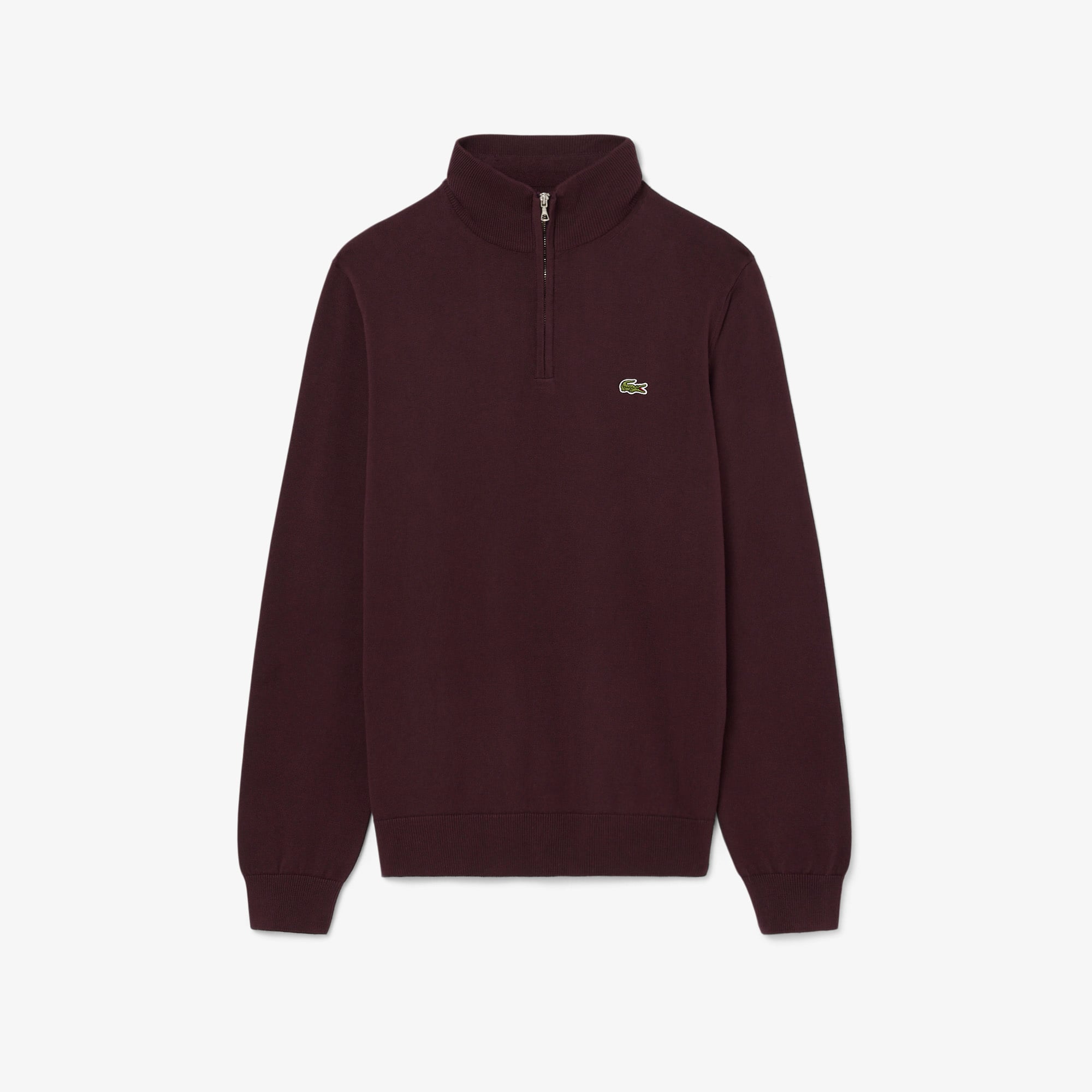 Erkek Regular Fit Yarım Fermuarlı Bordo Kazak Erkek Regular Fit Yarım Fermuarlı Bordo Kazak