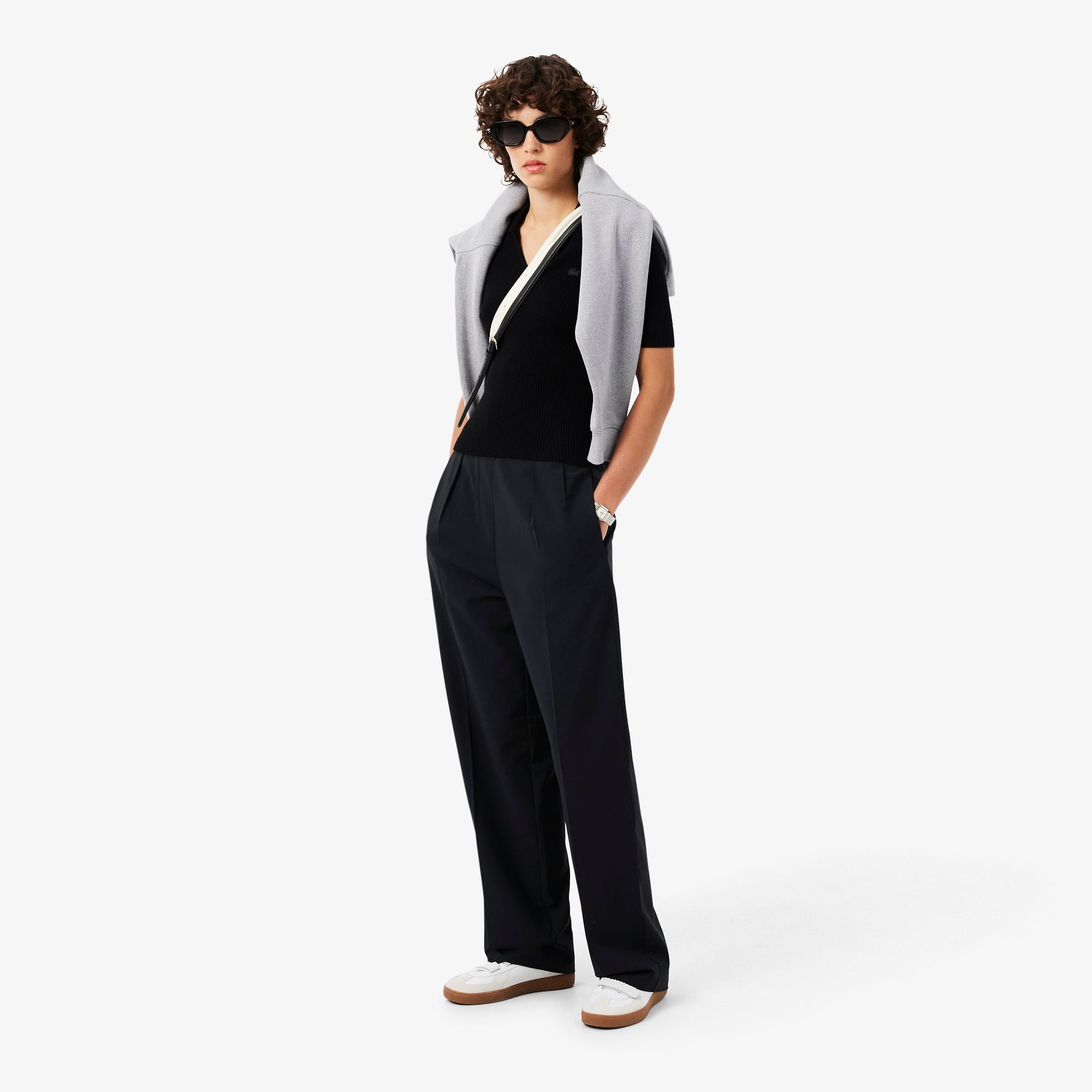 Kadın Oversize Fit Siyah Pantolon