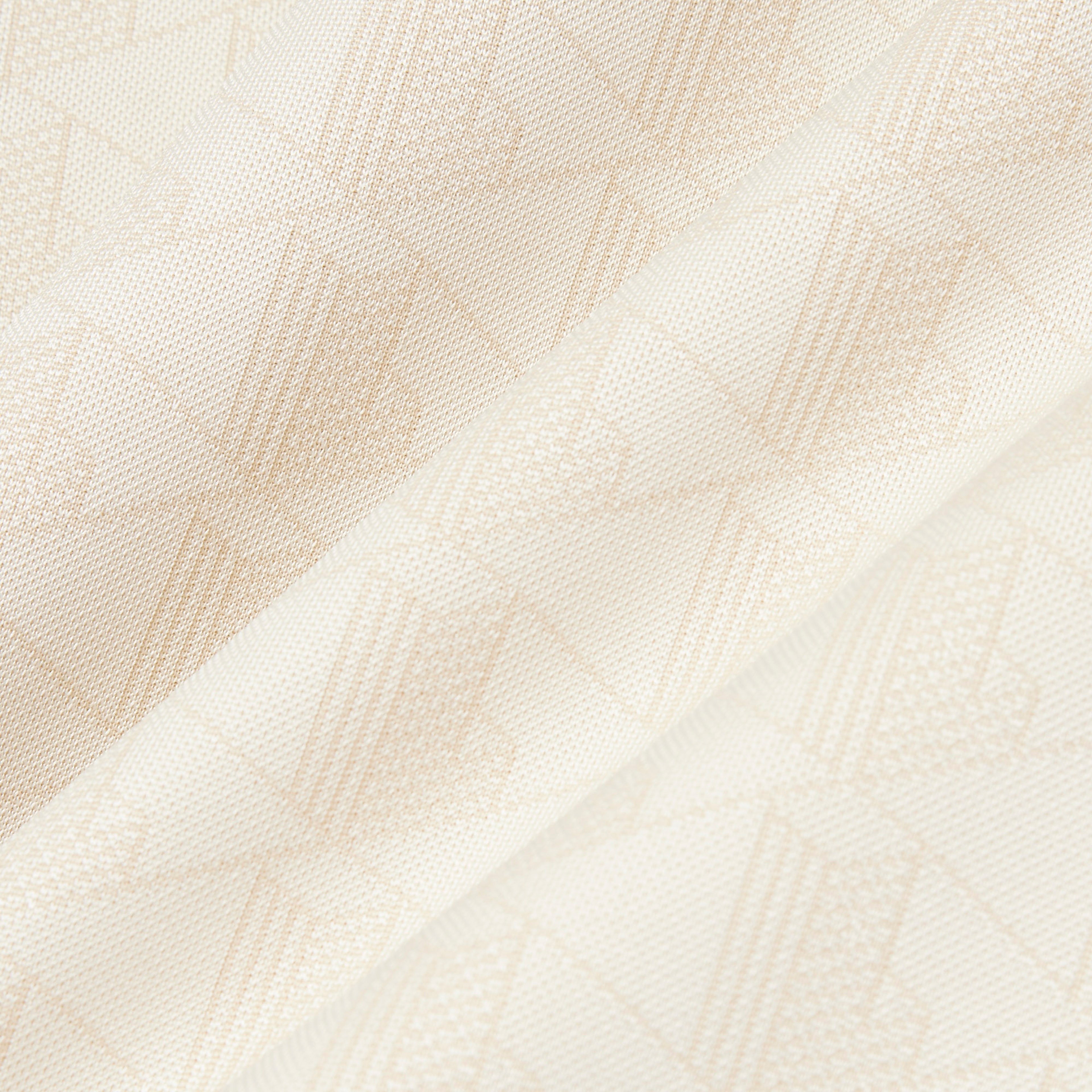Erkek Classic Fit Bisiklet Yaka Monogram Krem T-Shirt