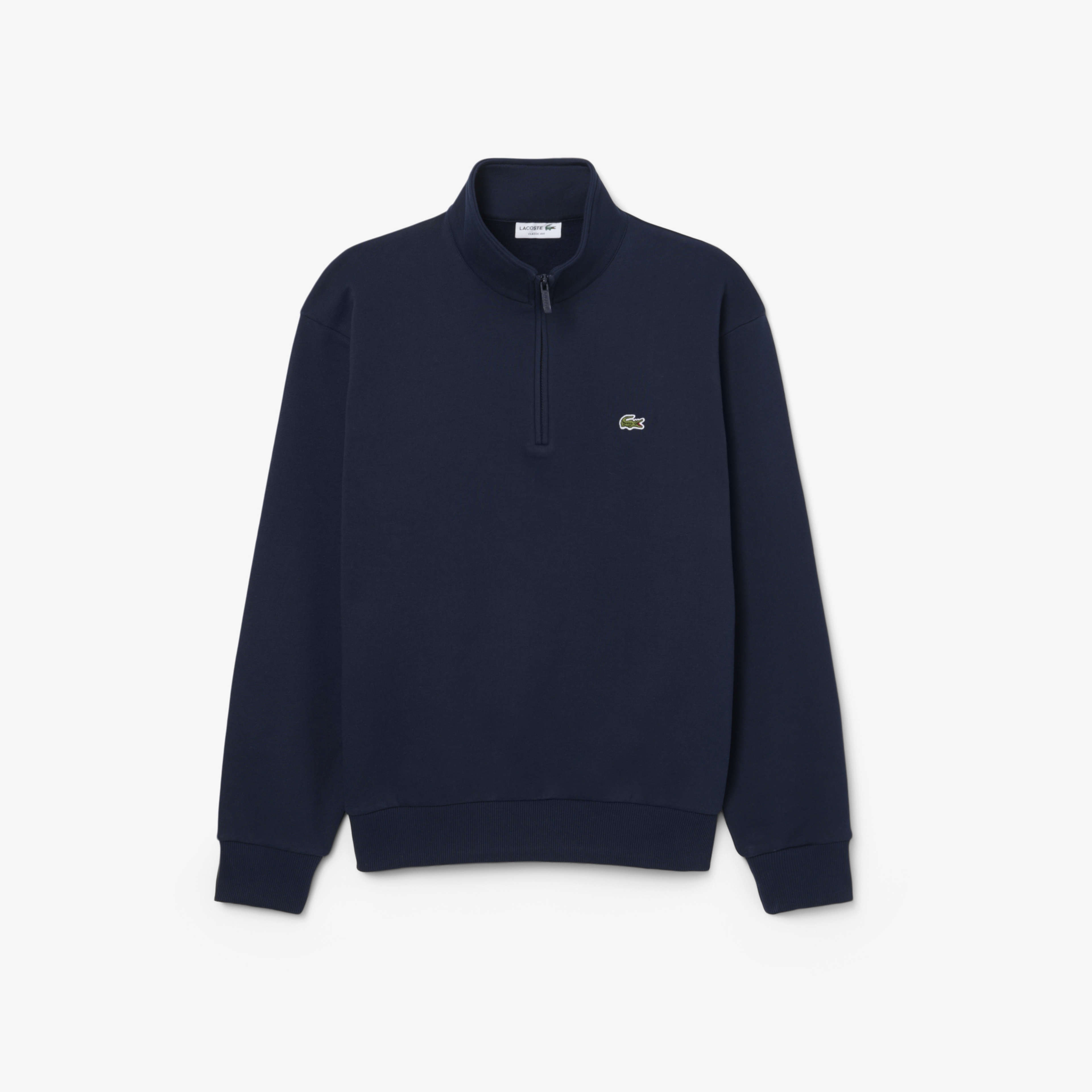 Erkek Classic Fit Yarım Fermuarlı Lacivert Sweatshirt Erkek Classic Fit Yarım Fermuarlı Lacivert Sweatshirt