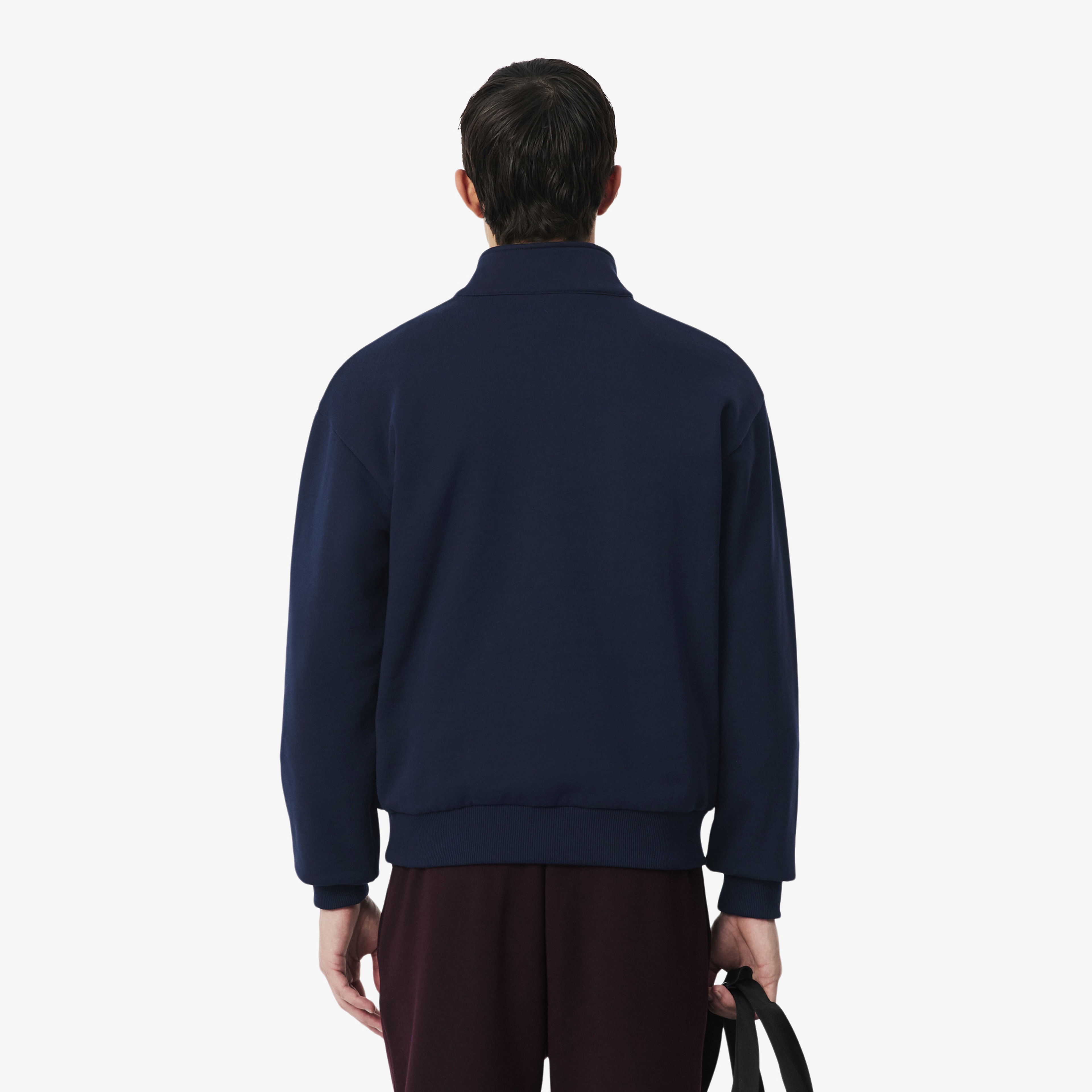 Erkek Classic Fit Yarım Fermuarlı Lacivert Sweatshirt Erkek Classic Fit Yarım Fermuarlı Lacivert Sweatshirt