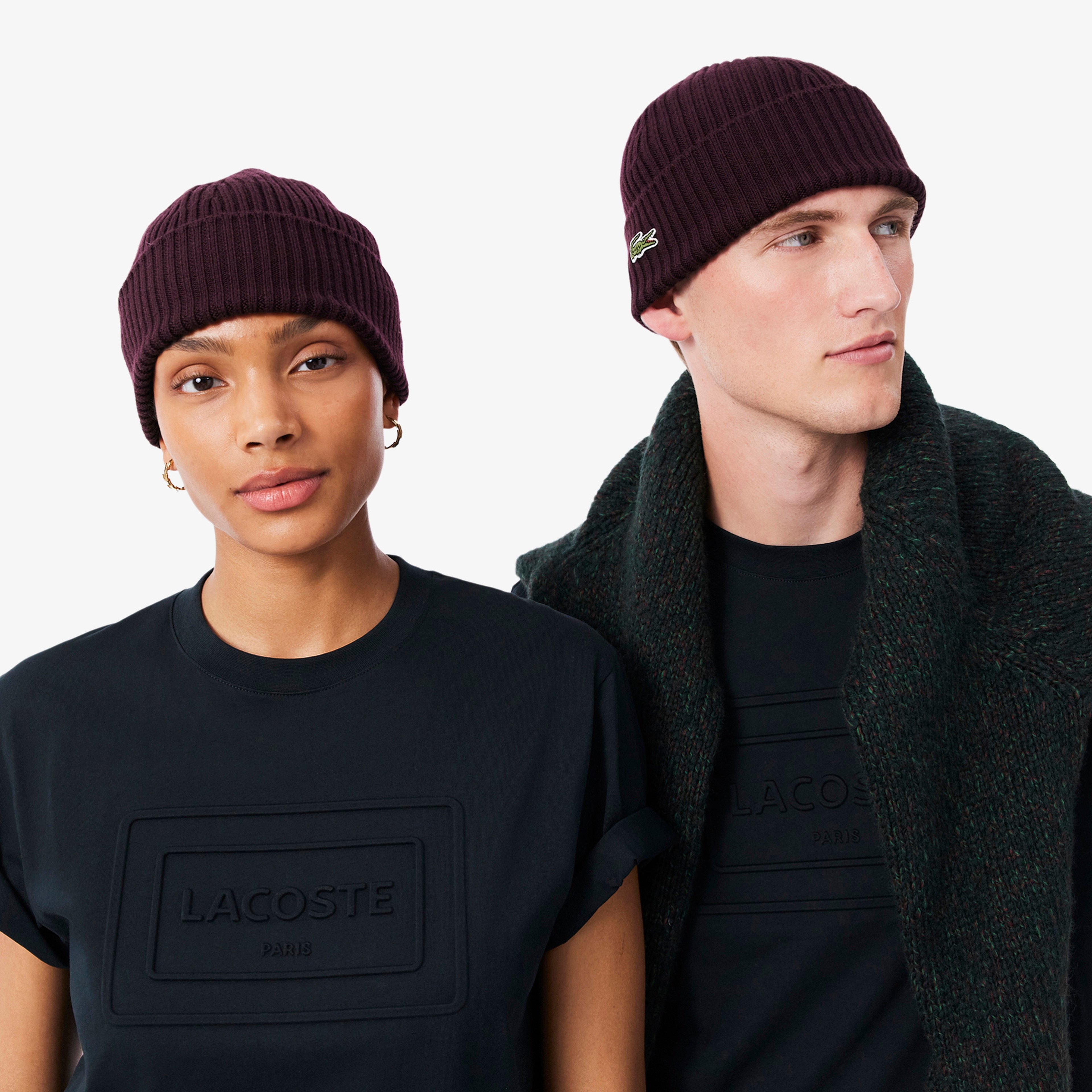 Unisex Yün Kahverengi Bere