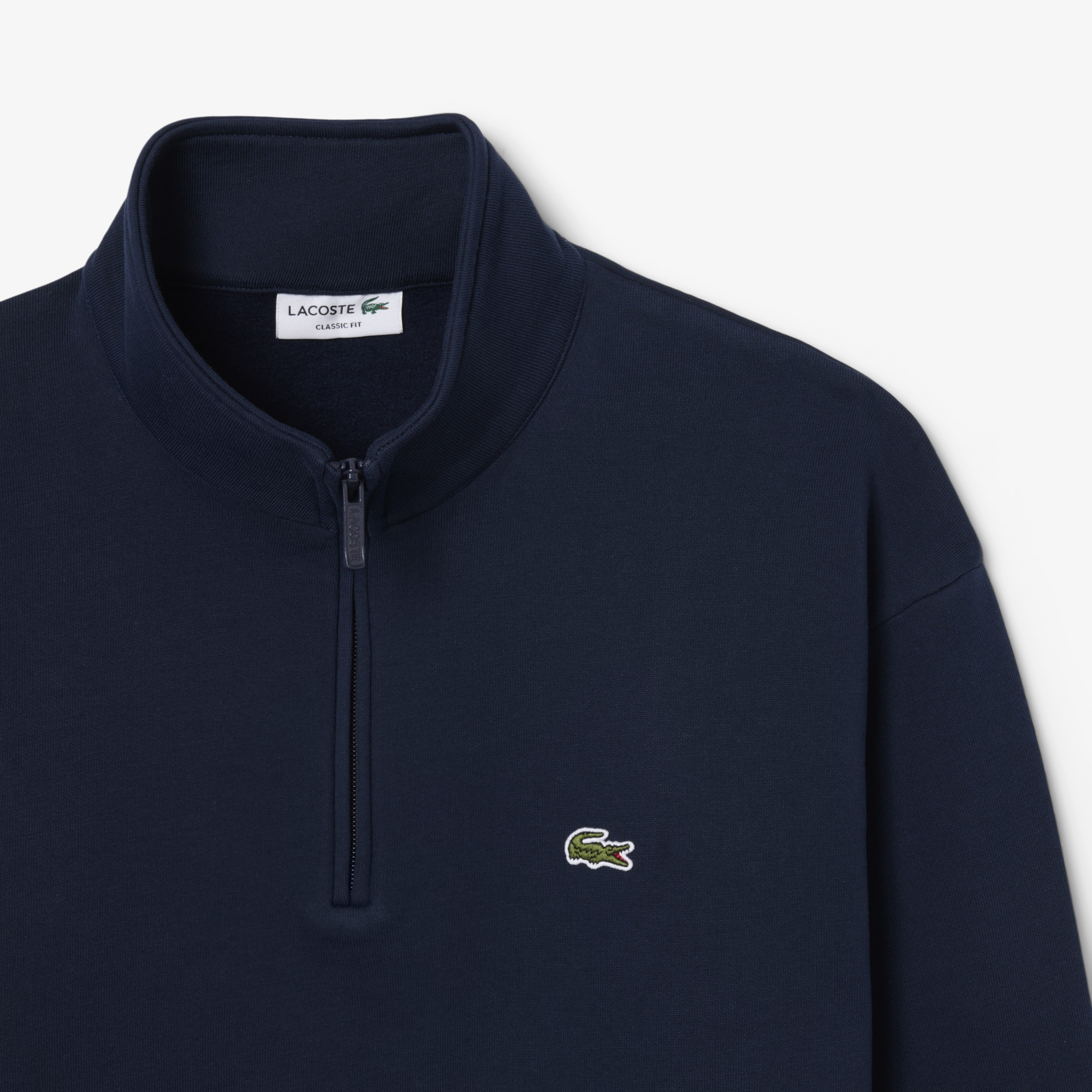 Erkek Classic Fit Yarım Fermuarlı Lacivert Sweatshirt Erkek Classic Fit Yarım Fermuarlı Lacivert Sweatshirt