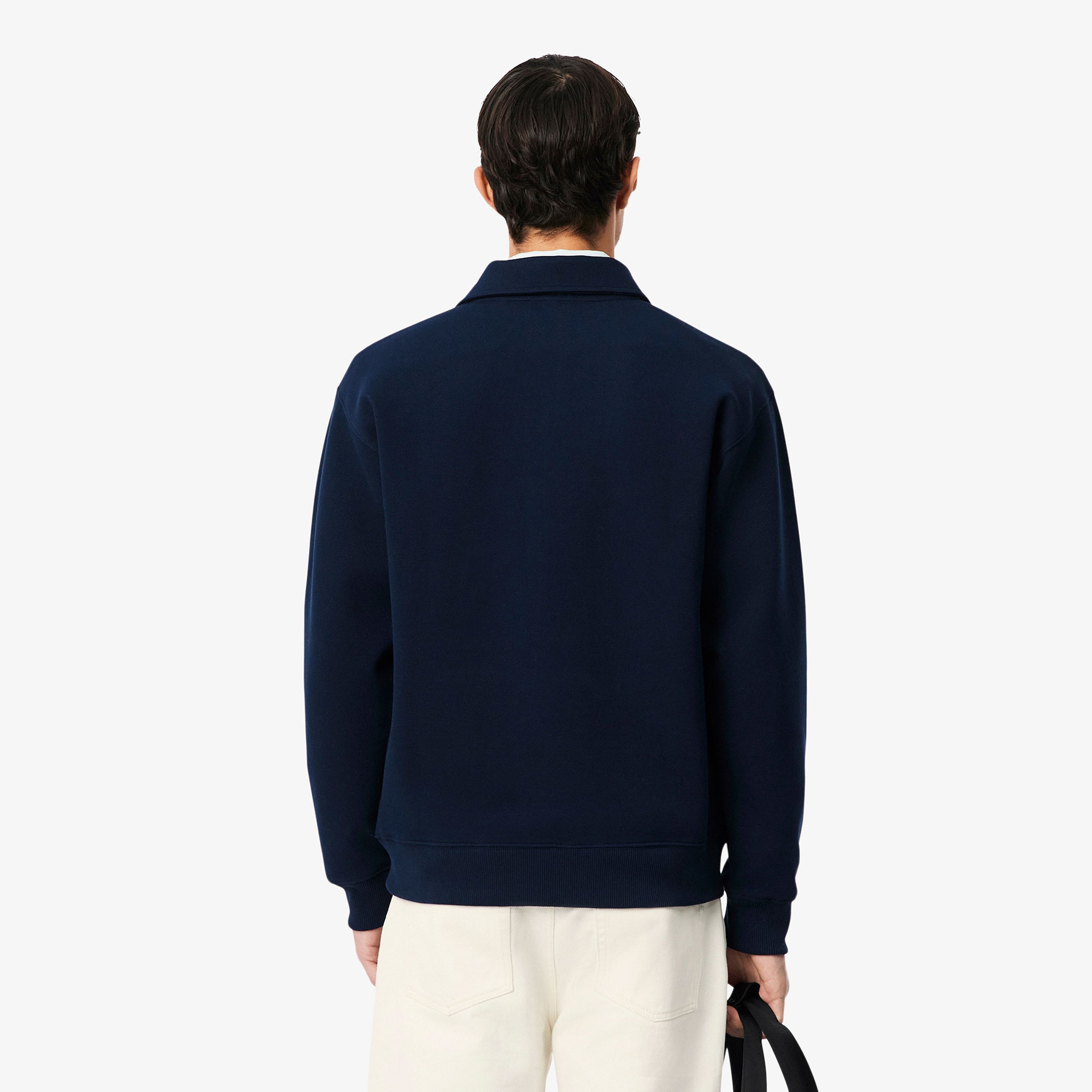 Erkek Classic Fit Polo Yaka Lacivert Sweatshirt Erkek Classic Fit Polo Yaka Lacivert Sweatshirt