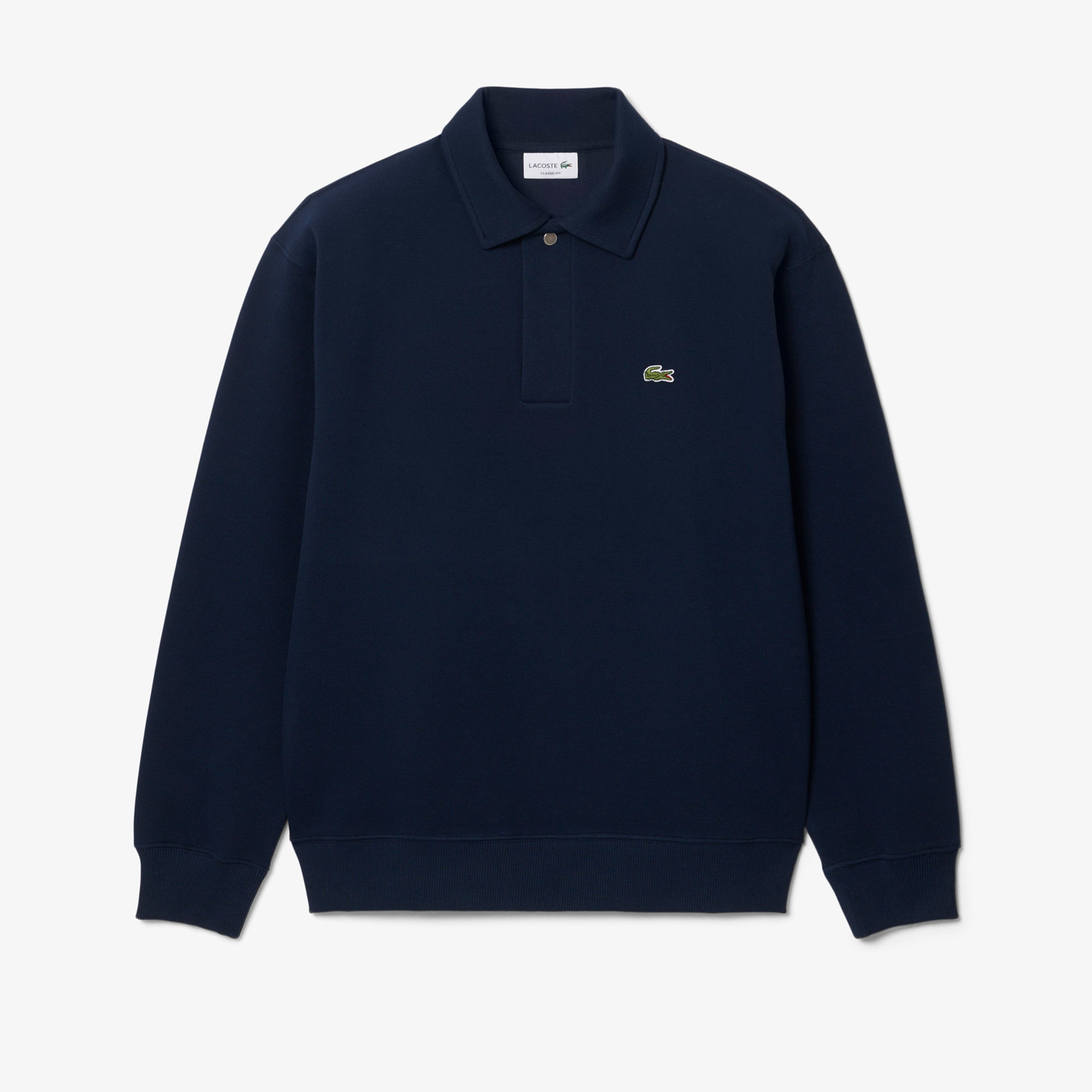 Erkek Classic Fit Polo Yaka Lacivert Sweatshirt Erkek Classic Fit Polo Yaka Lacivert Sweatshirt