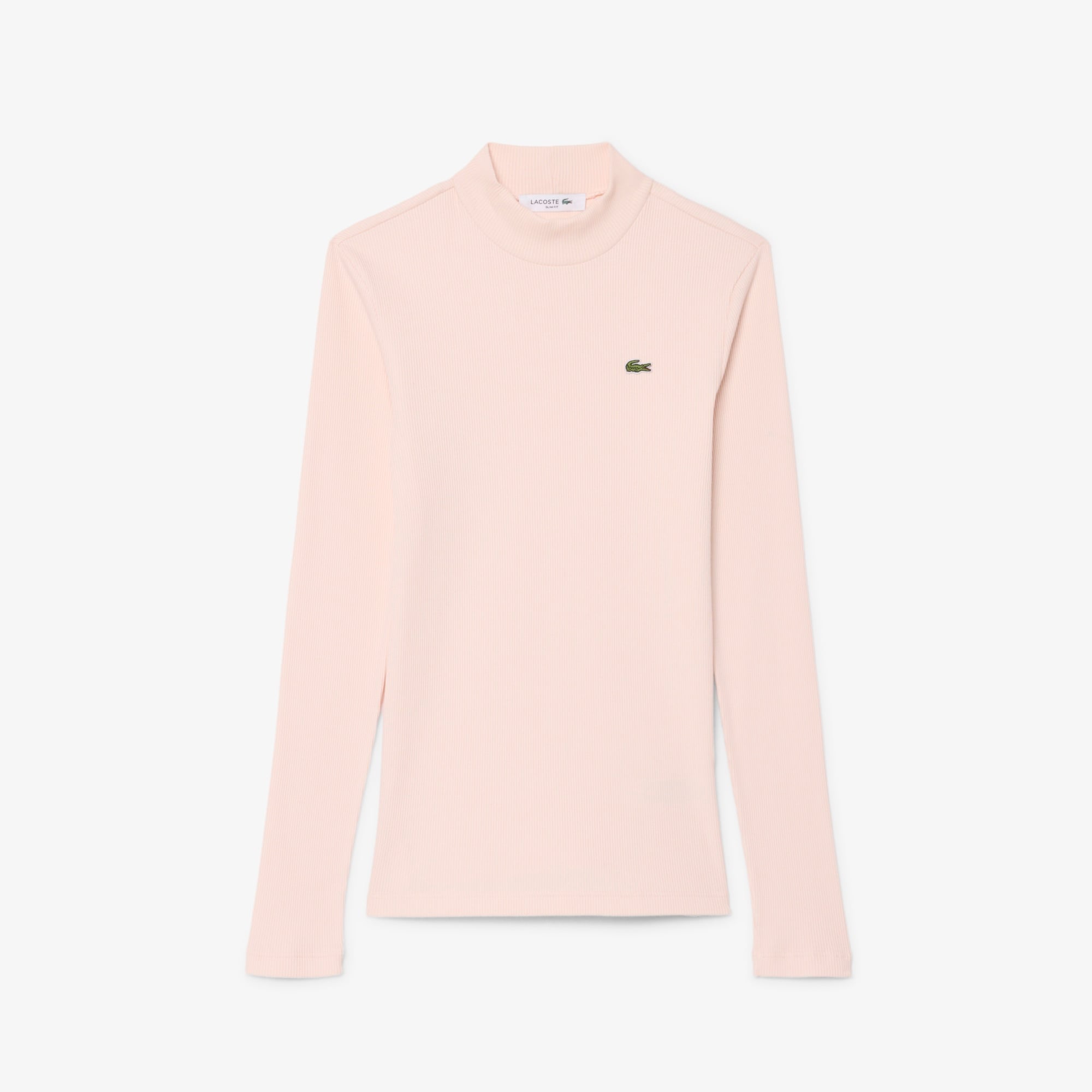 Kadın Slim Fit Uzun Kollu Pembe T-Shirt