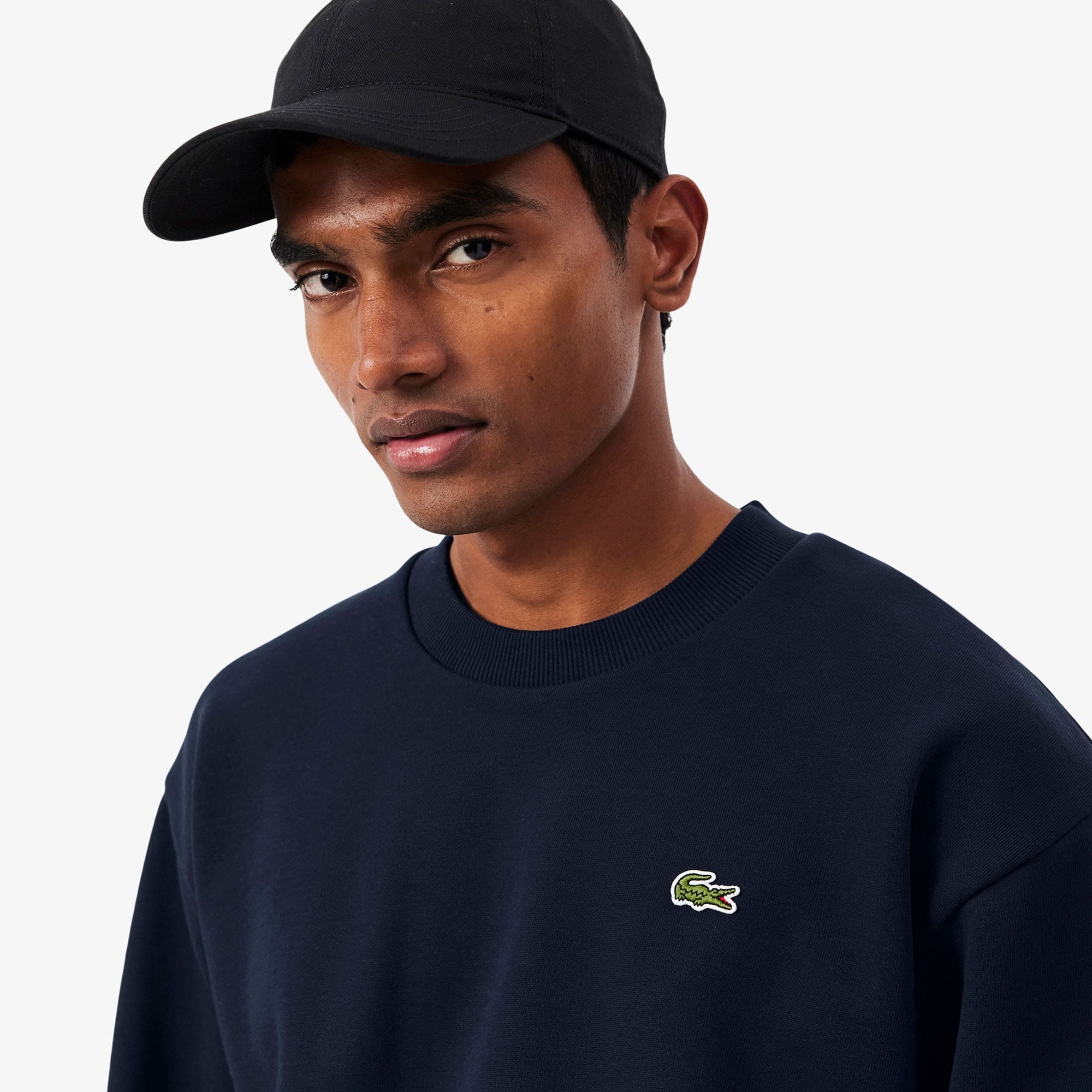 Erkek Classic Fit Bisiklet Yaka Lacivert Sweatshirt
