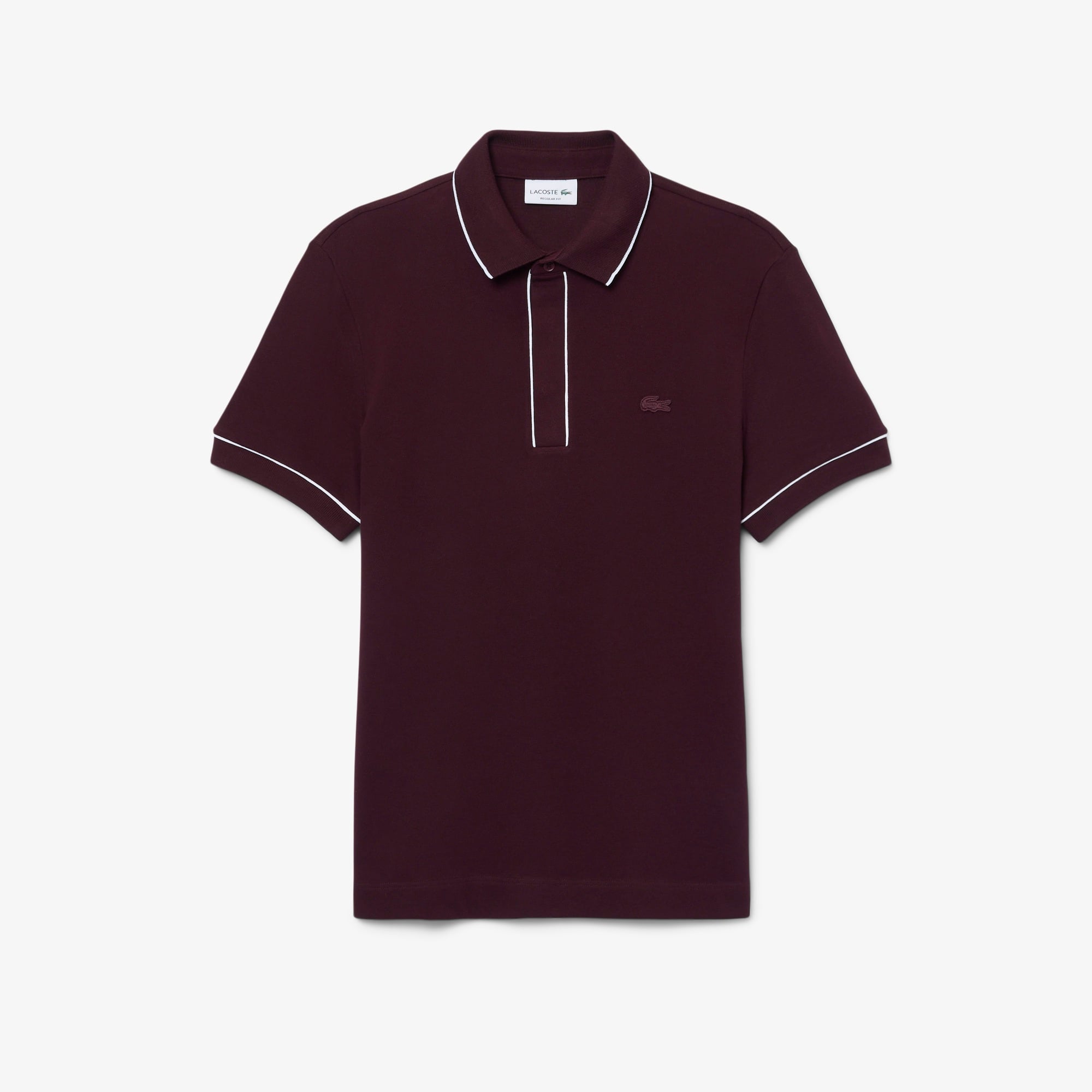 Erkek Regular Fit Organik Pamuk Bordo Paris Polo