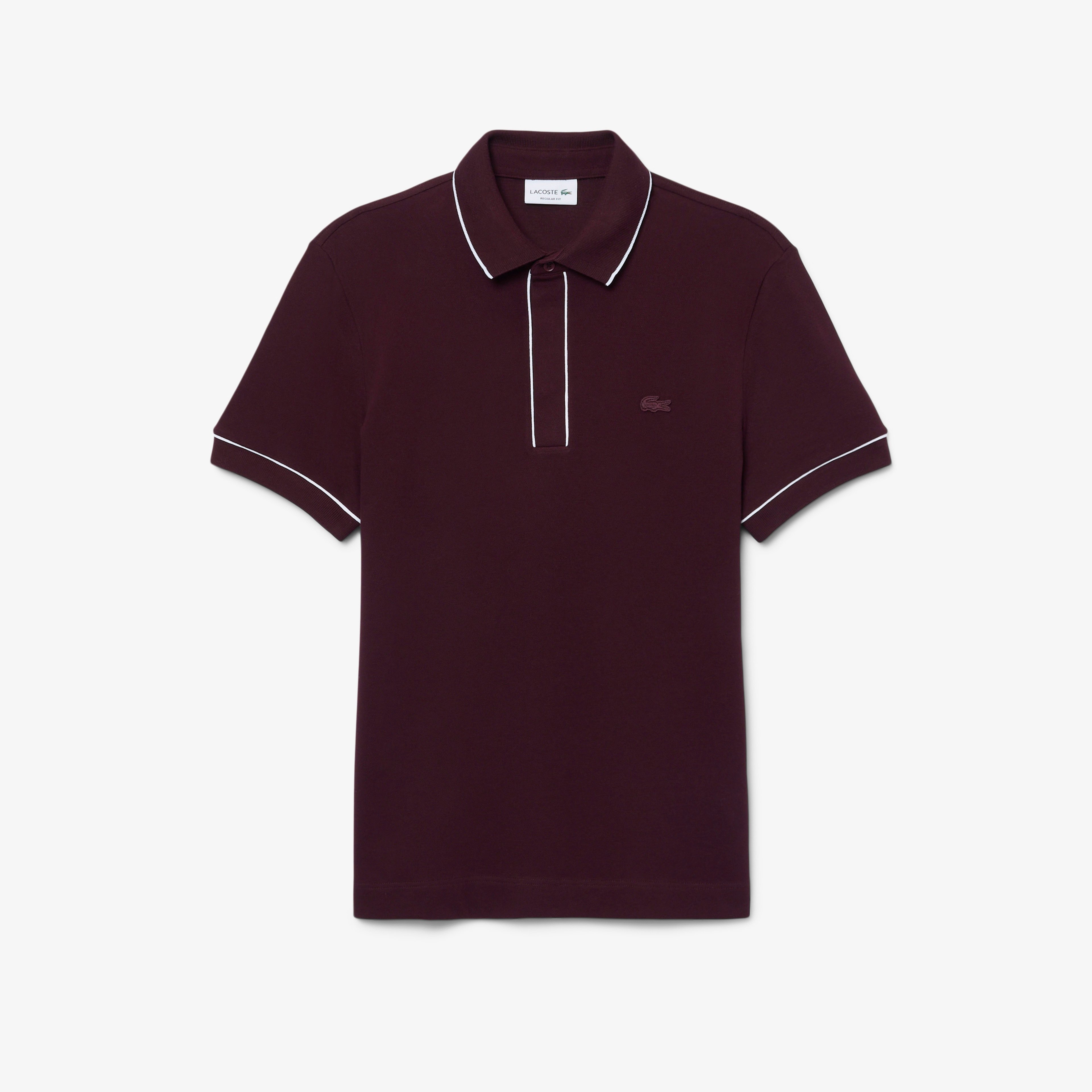 Erkek Regular Fit Organik Pamuk Bordo Paris Polo