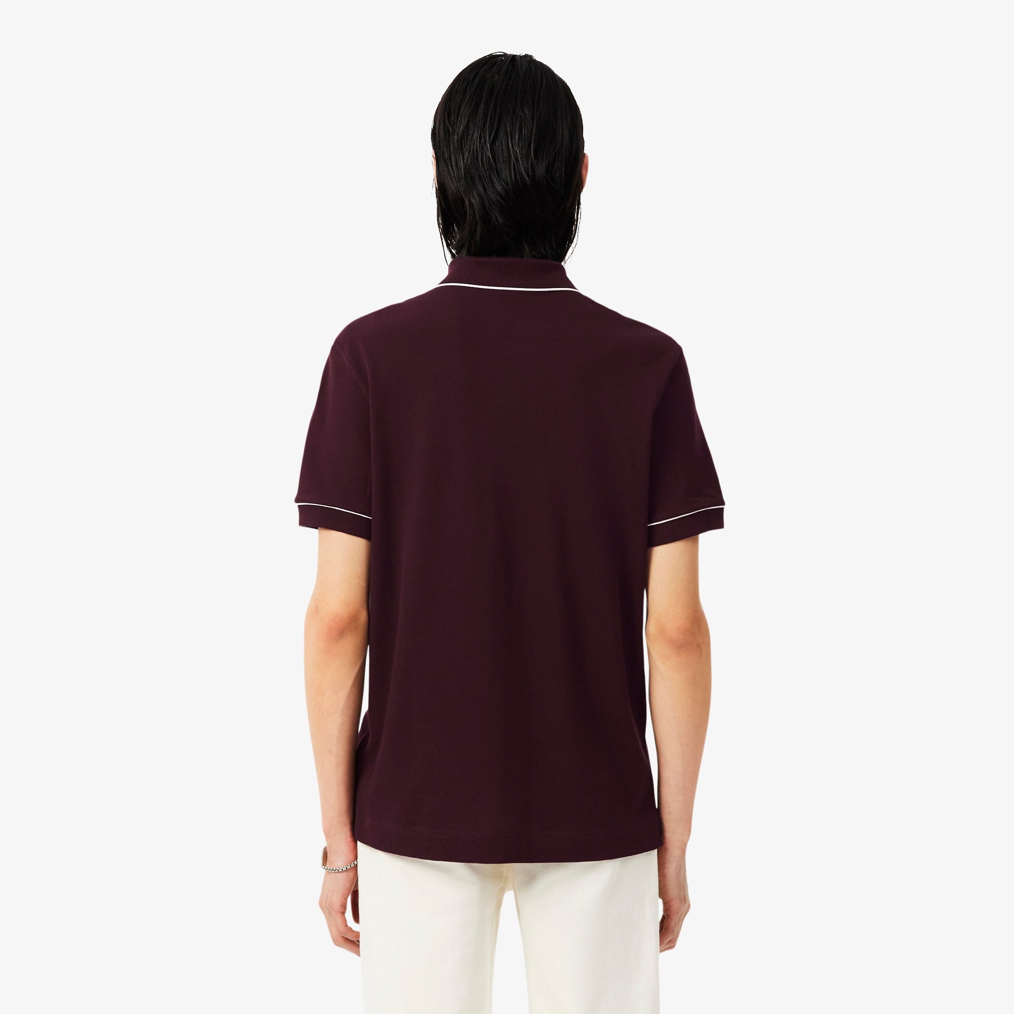 Erkek Regular Fit Organik Pamuk Bordo Paris Polo