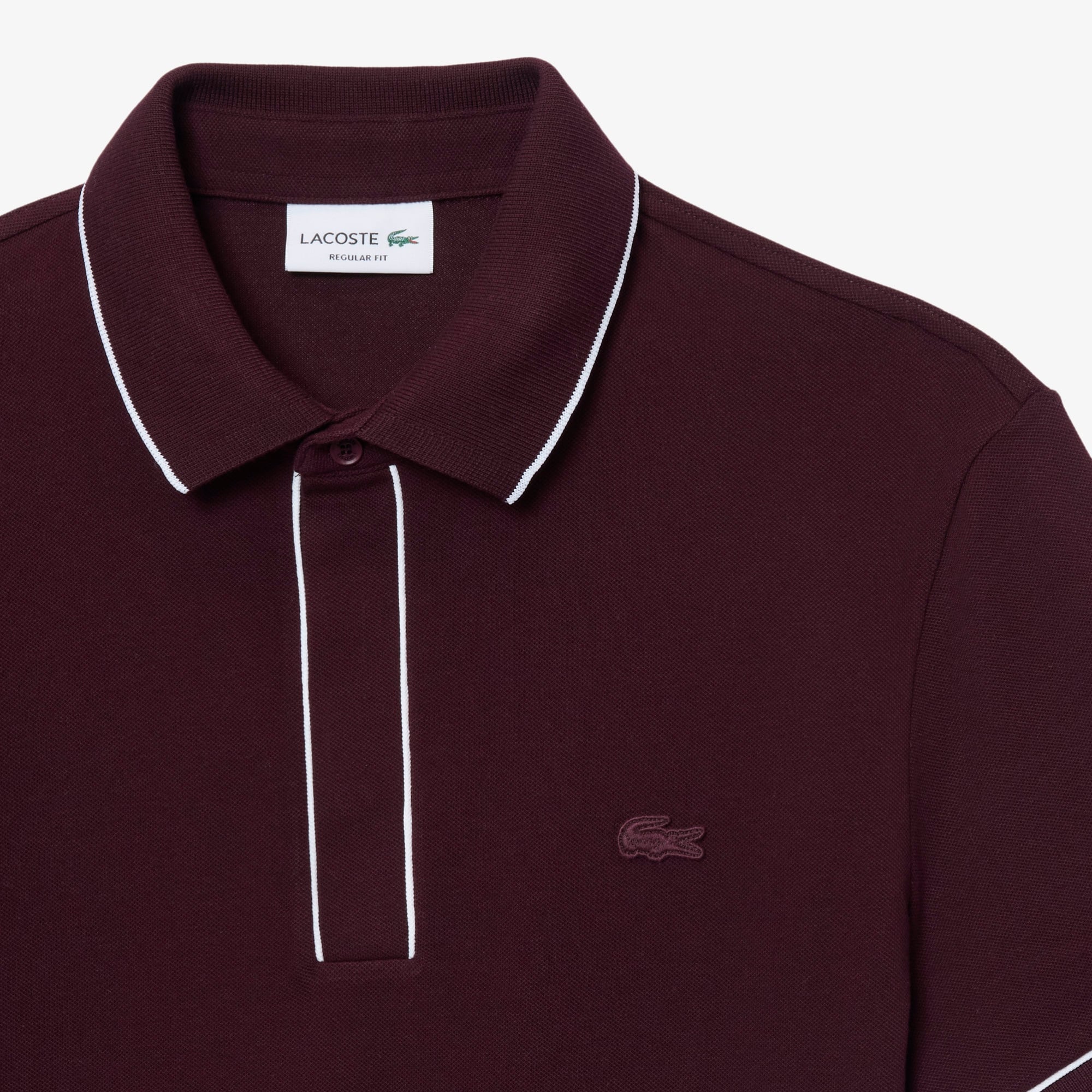 Erkek Regular Fit Organik Pamuk Bordo Paris Polo