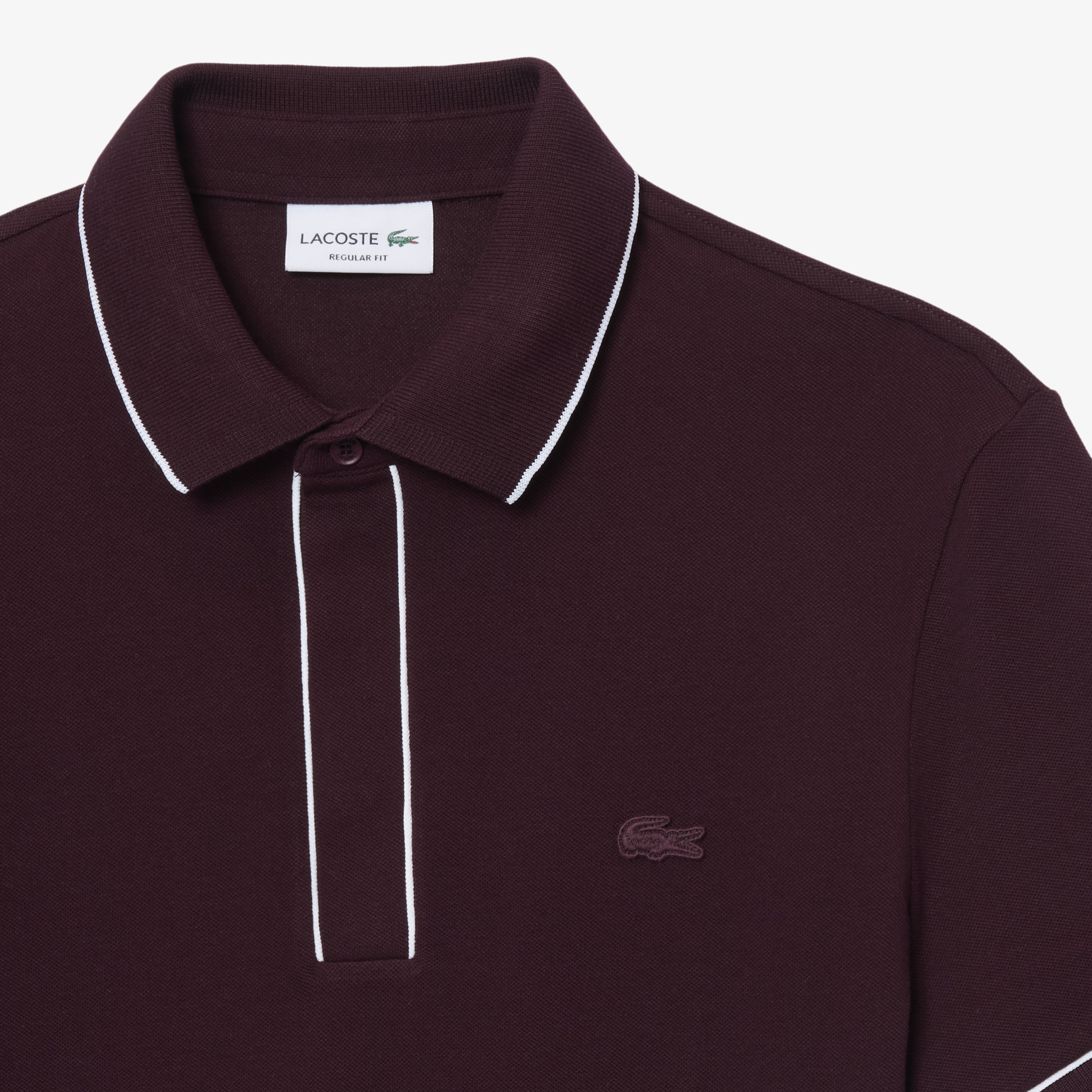 Erkek Regular Fit Organik Pamuk Bordo Paris Polo