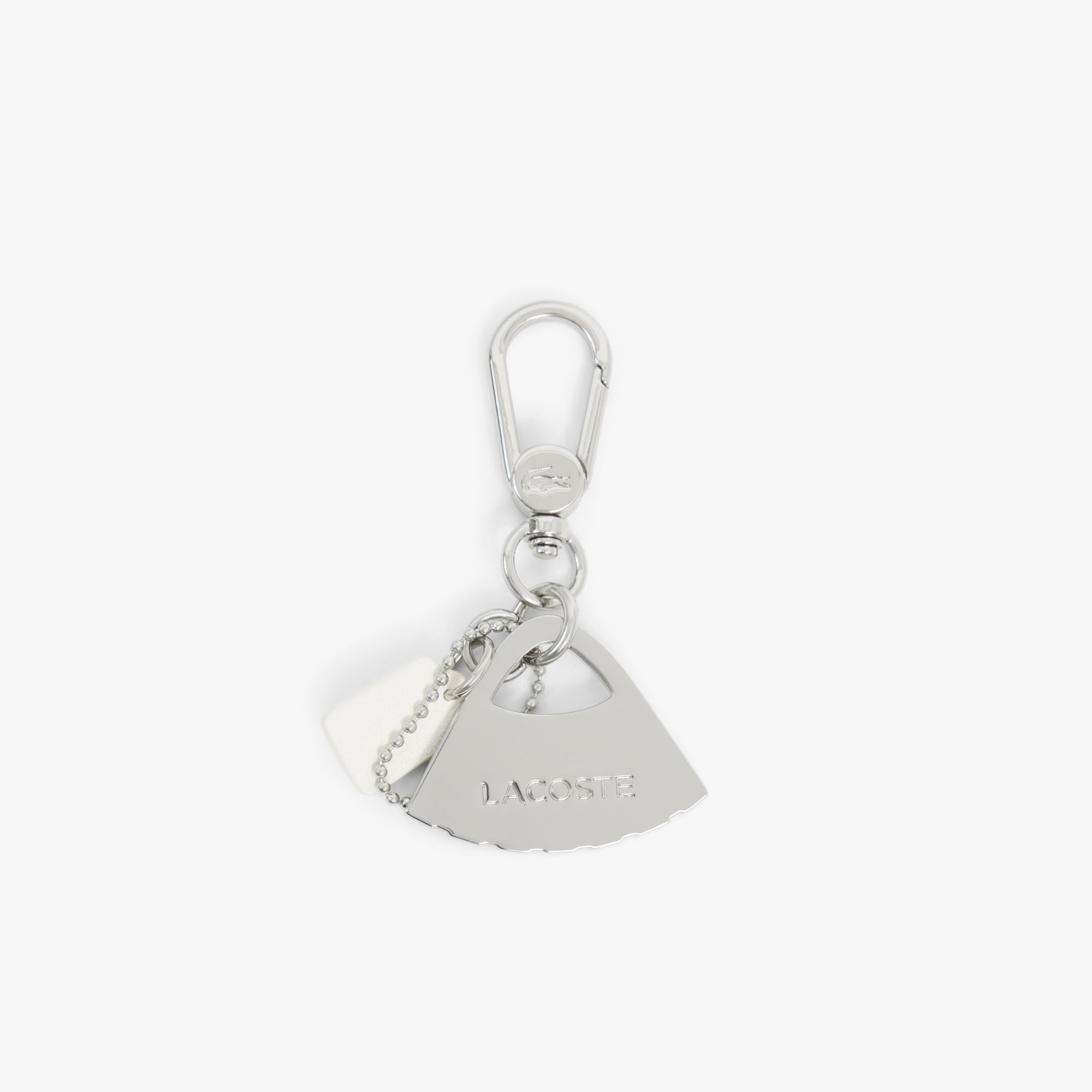 L Charms Unisex Bej Anahtarlık