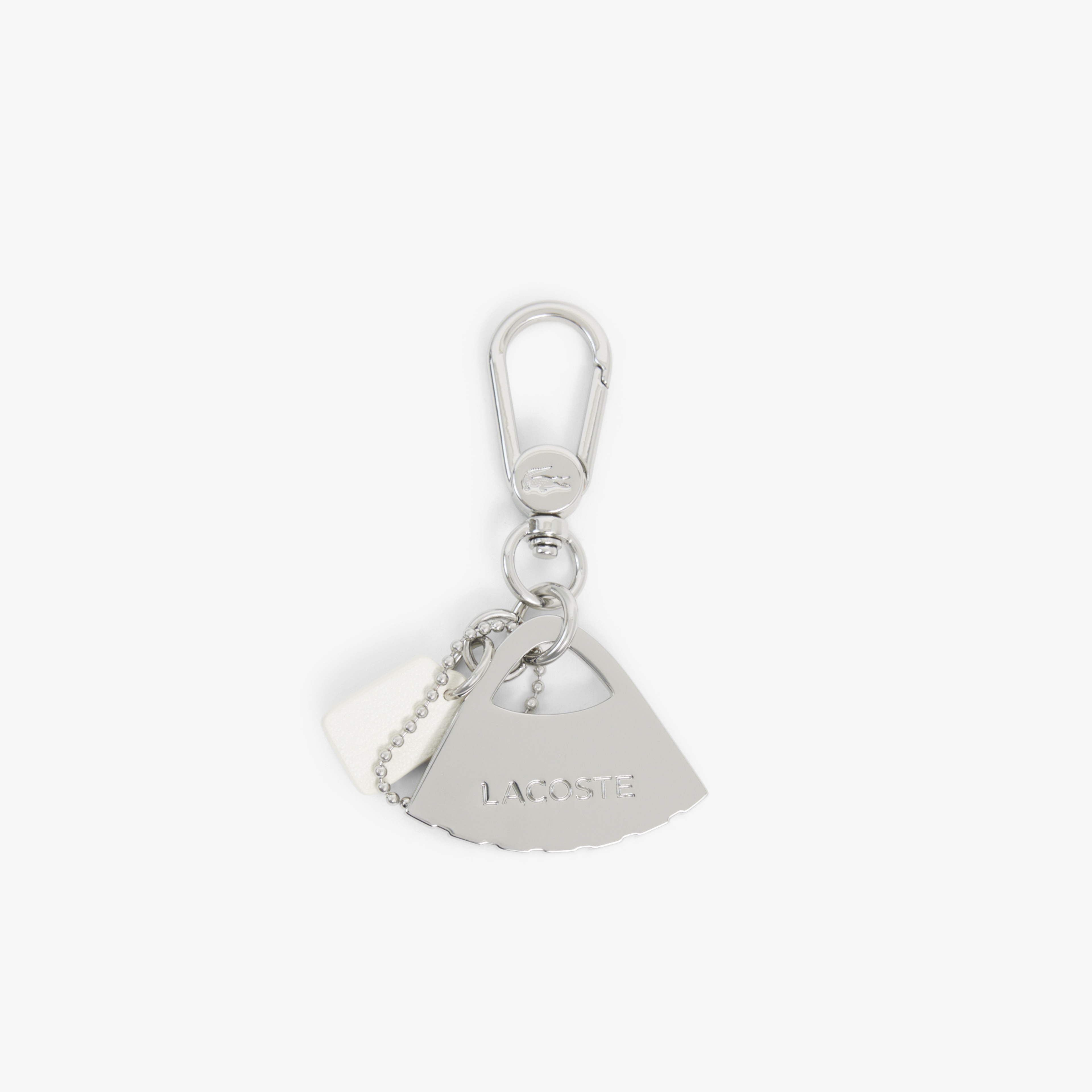 L Charms Unisex Bej Anahtarlık