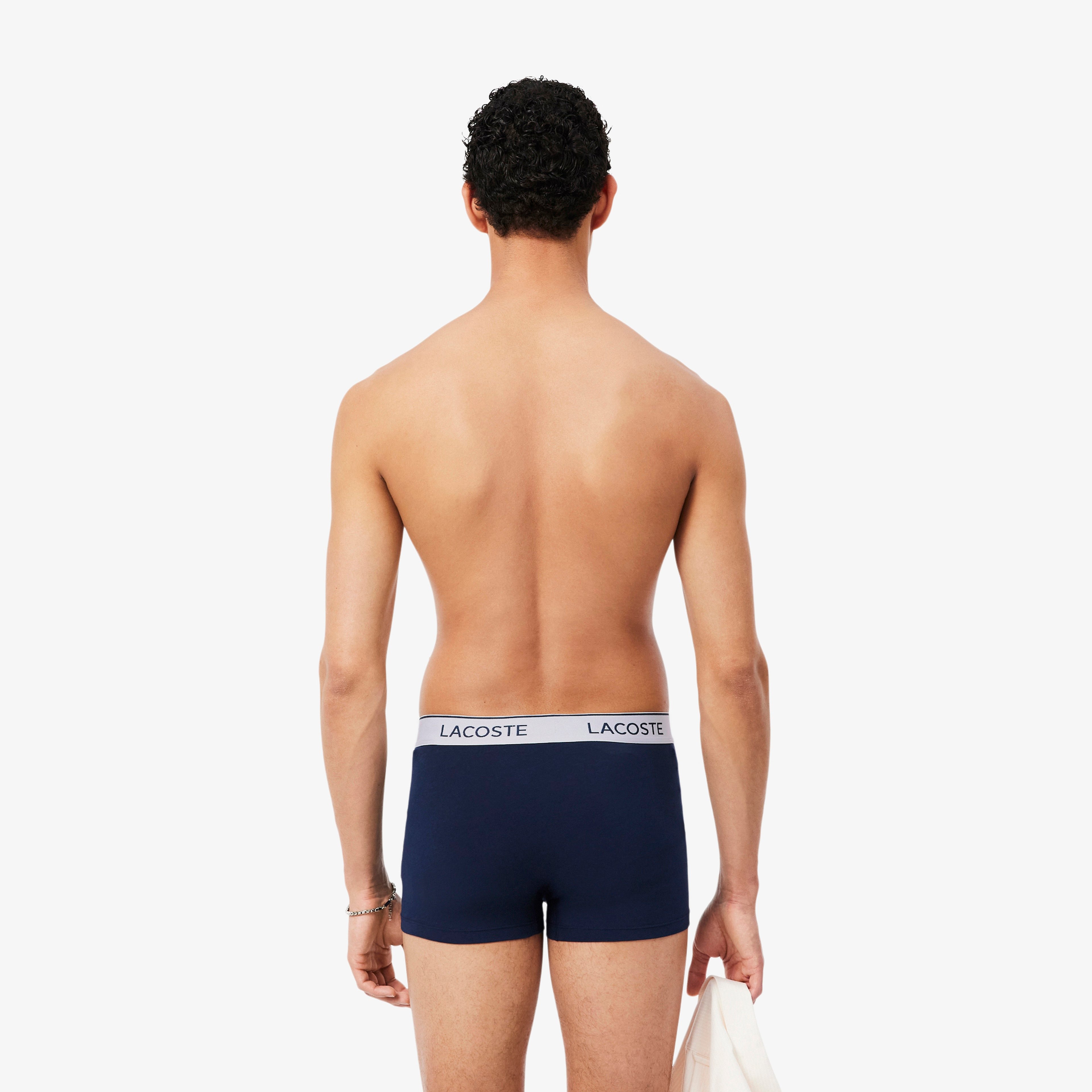 Erkek Regular Fit 3'lü Lacivert Boxer