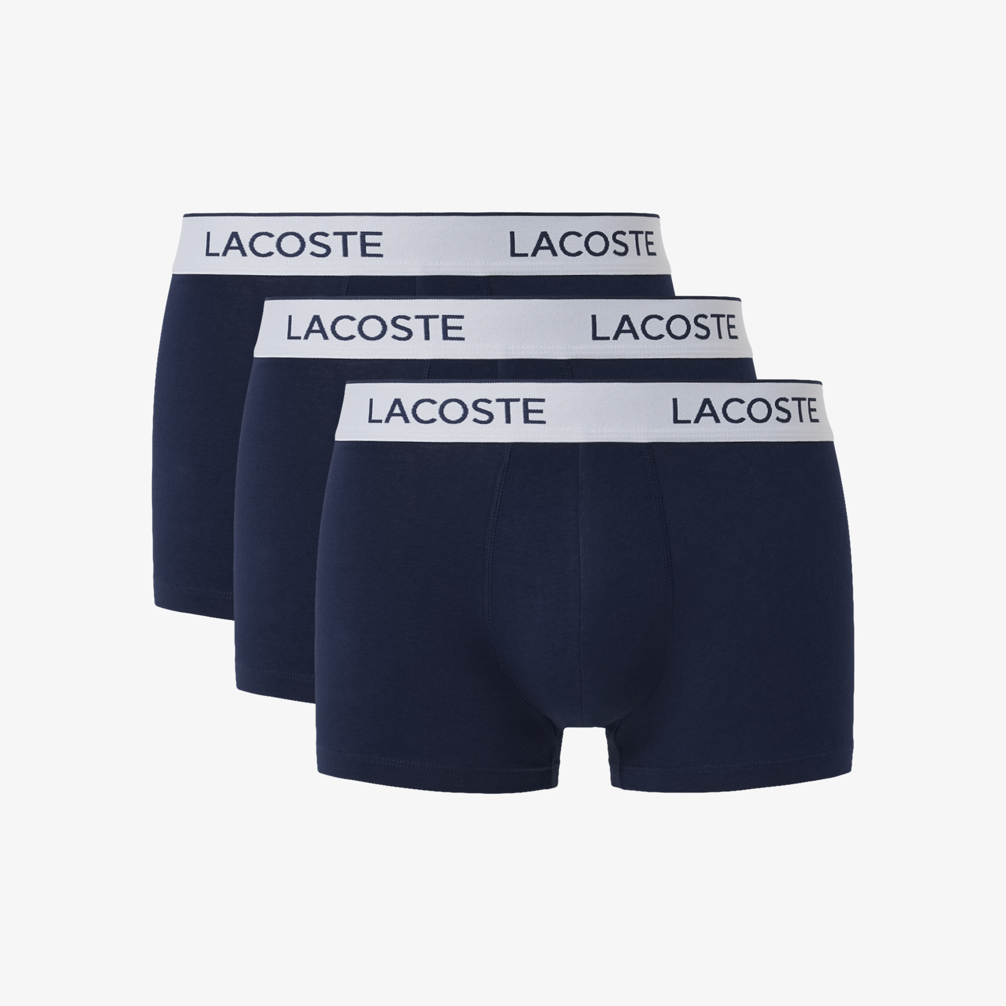 Erkek Regular Fit 3'lü Lacivert Boxer