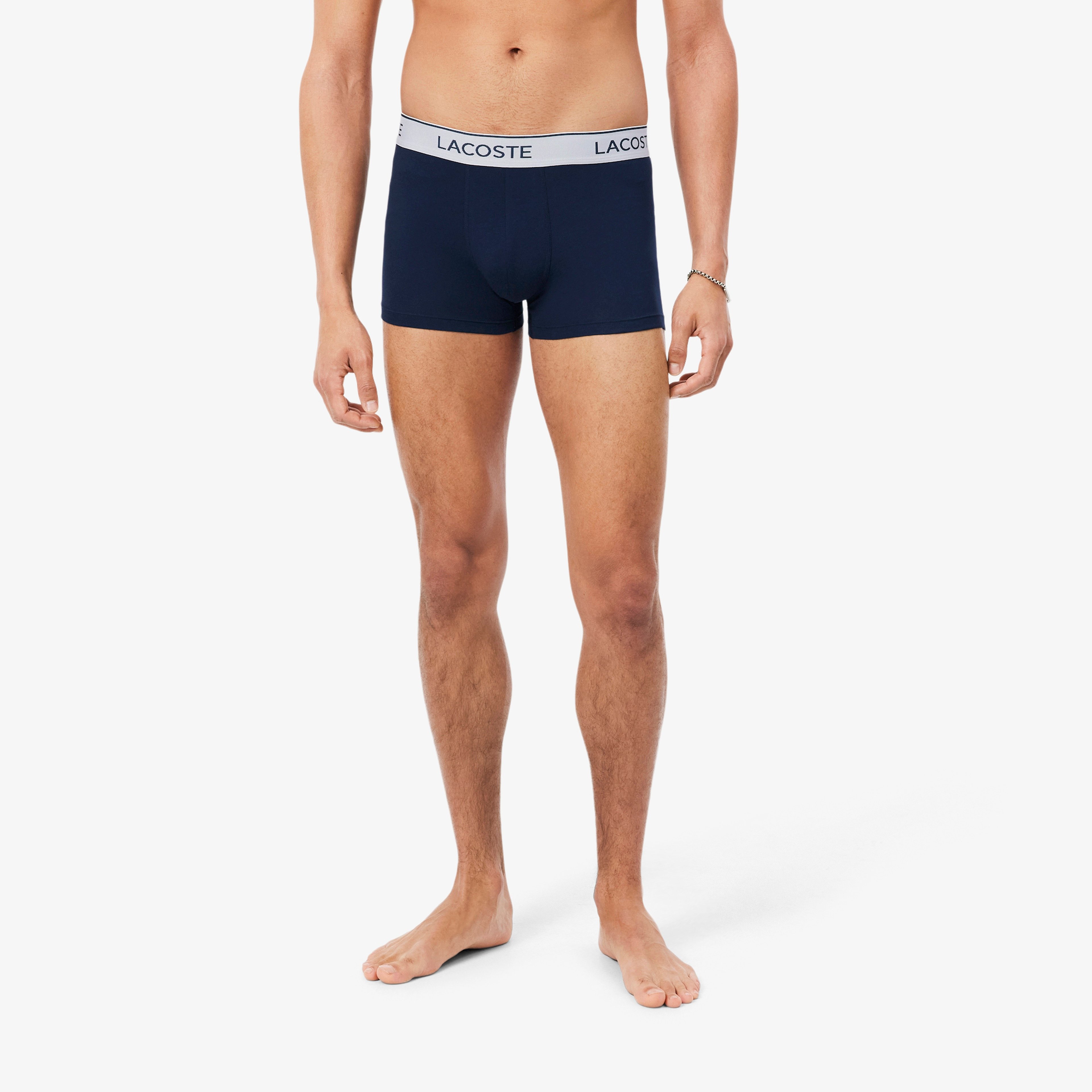 Erkek Regular Fit 3'lü Lacivert Boxer