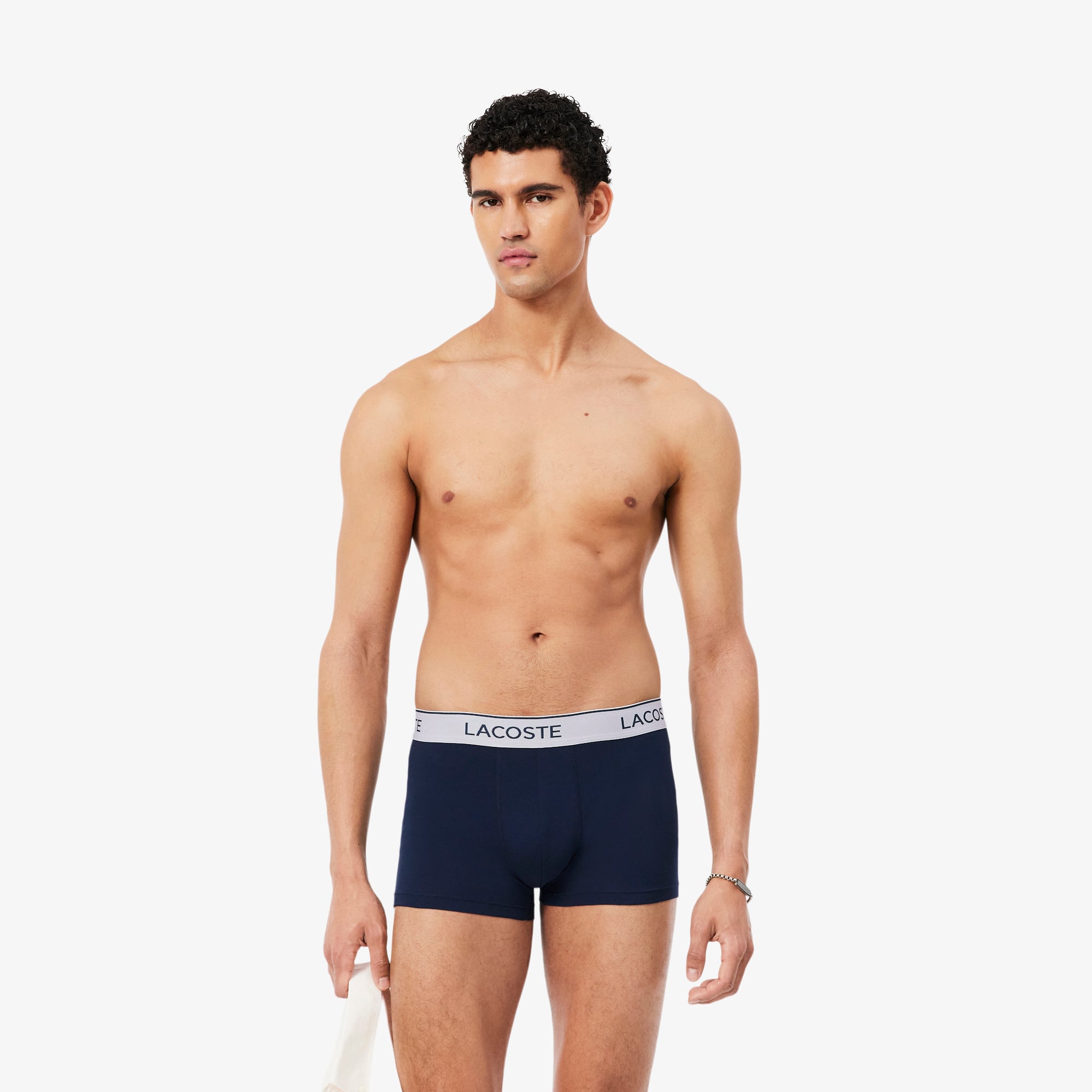 Erkek Regular Fit 3'lü Lacivert Boxer