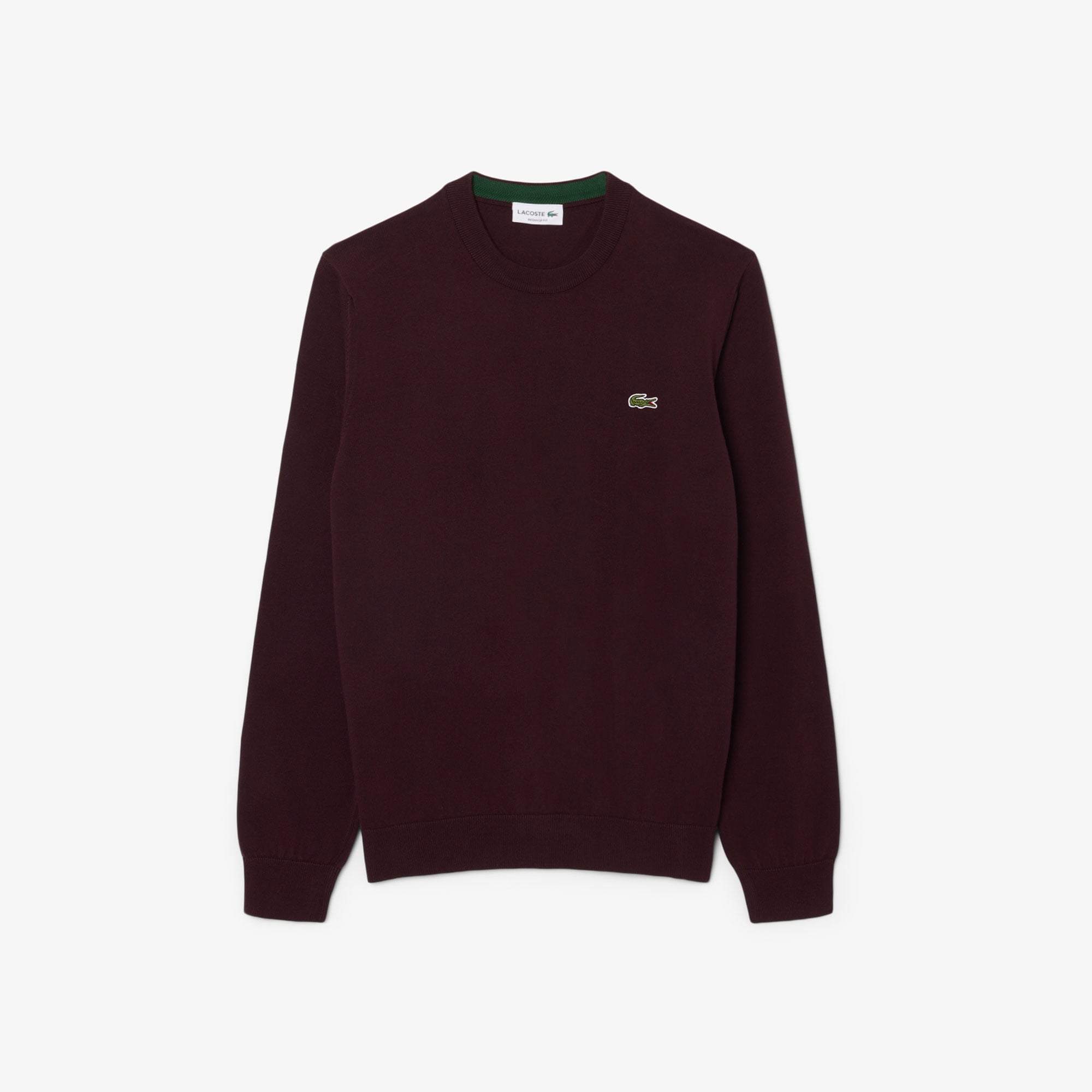 Erkek Regular Fit Bisiklet Yaka Bordo Kazak