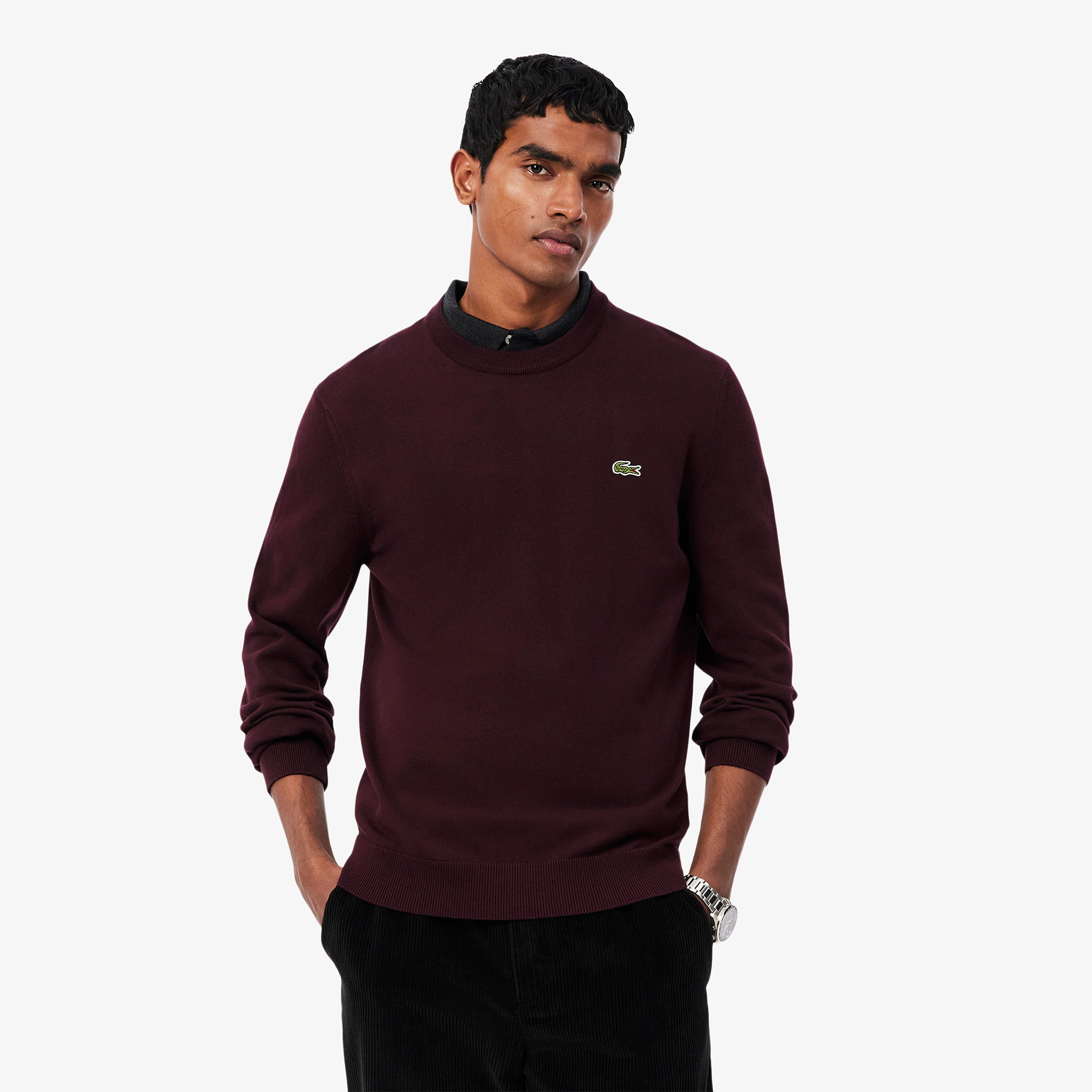Erkek Regular Fit Bisiklet Yaka Bordo Kazak Erkek Regular Fit Bisiklet Yaka Bordo Kazak