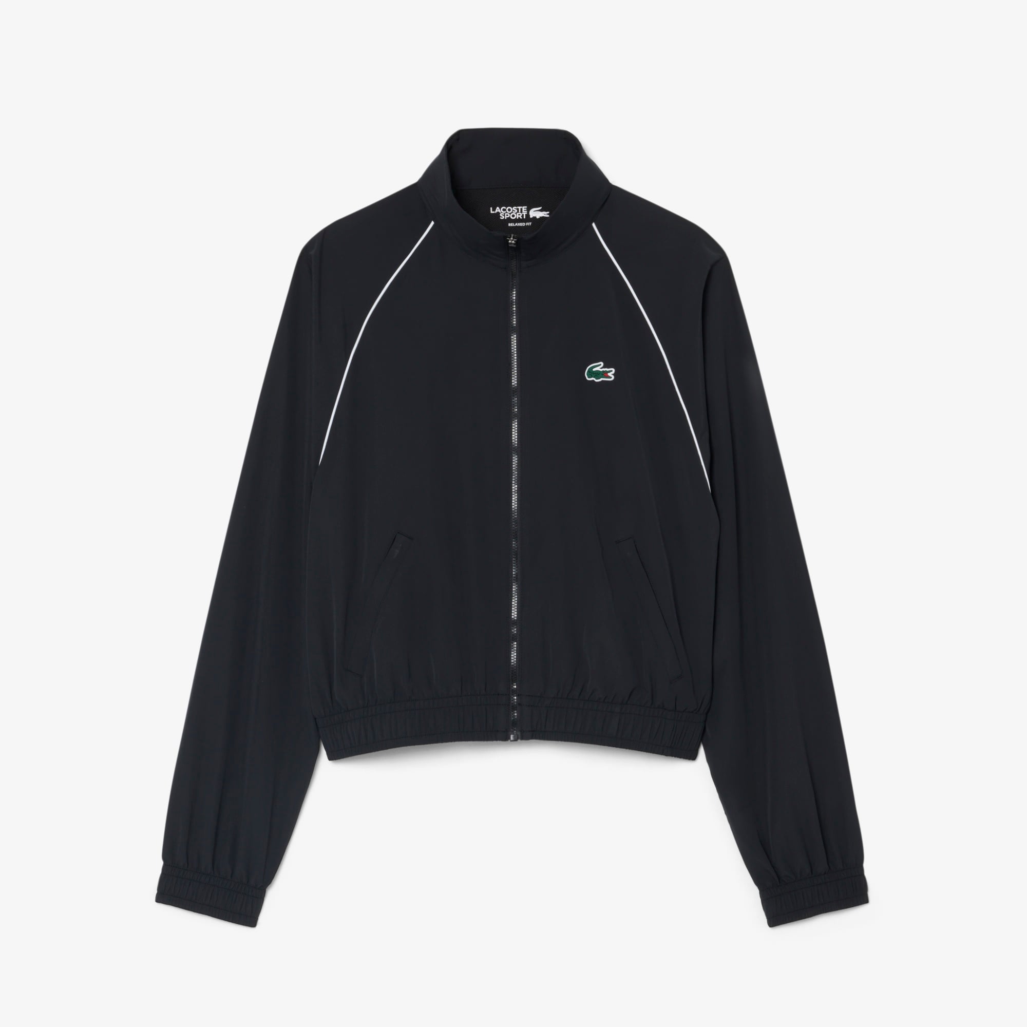 SPORT Kadın Relaxed Fit Dik Yaka Siyah Ceket