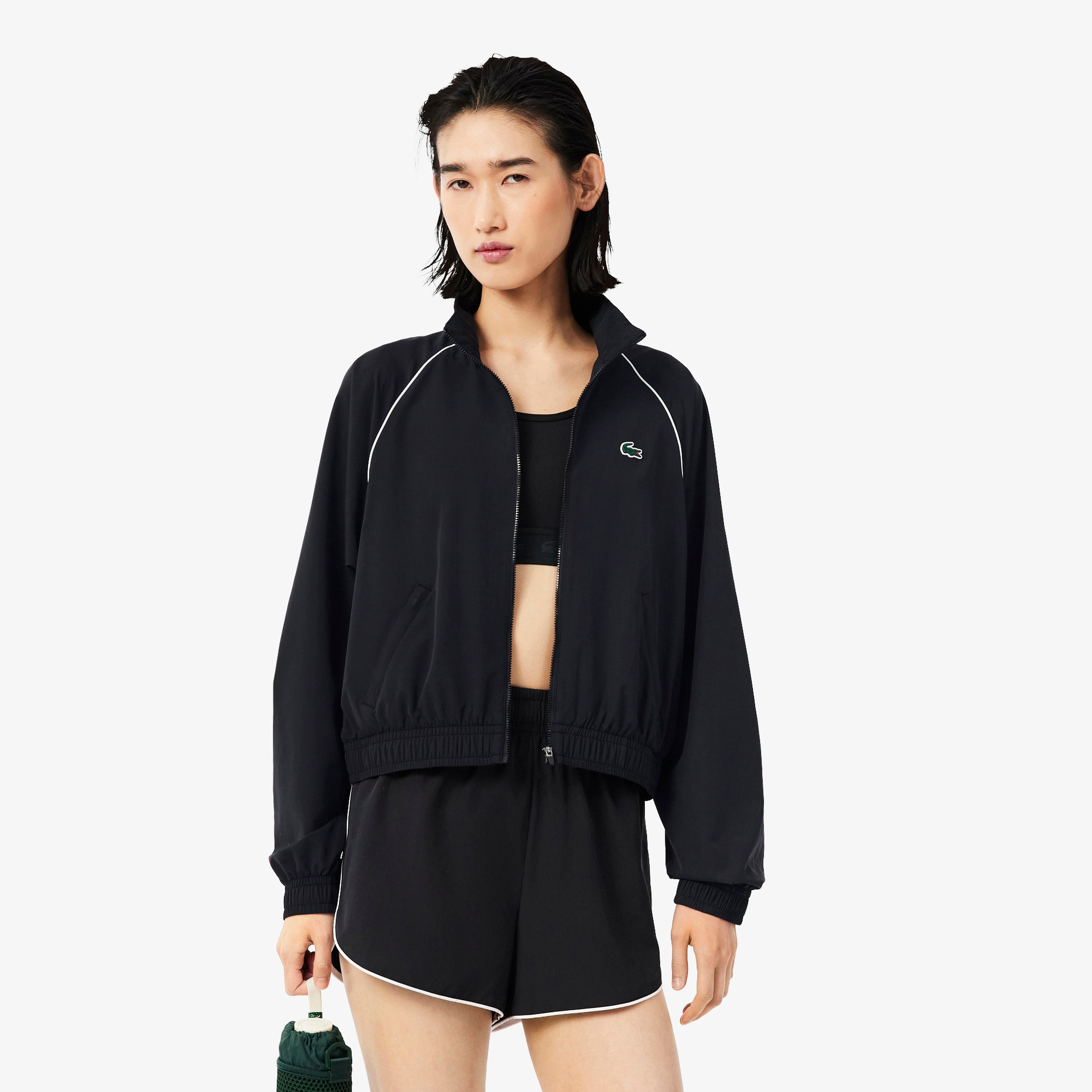 SPORT Kadın Relaxed Fit Dik Yaka Siyah Ceket SPORT Kadın Relaxed Fit Dik Yaka Siyah Ceket