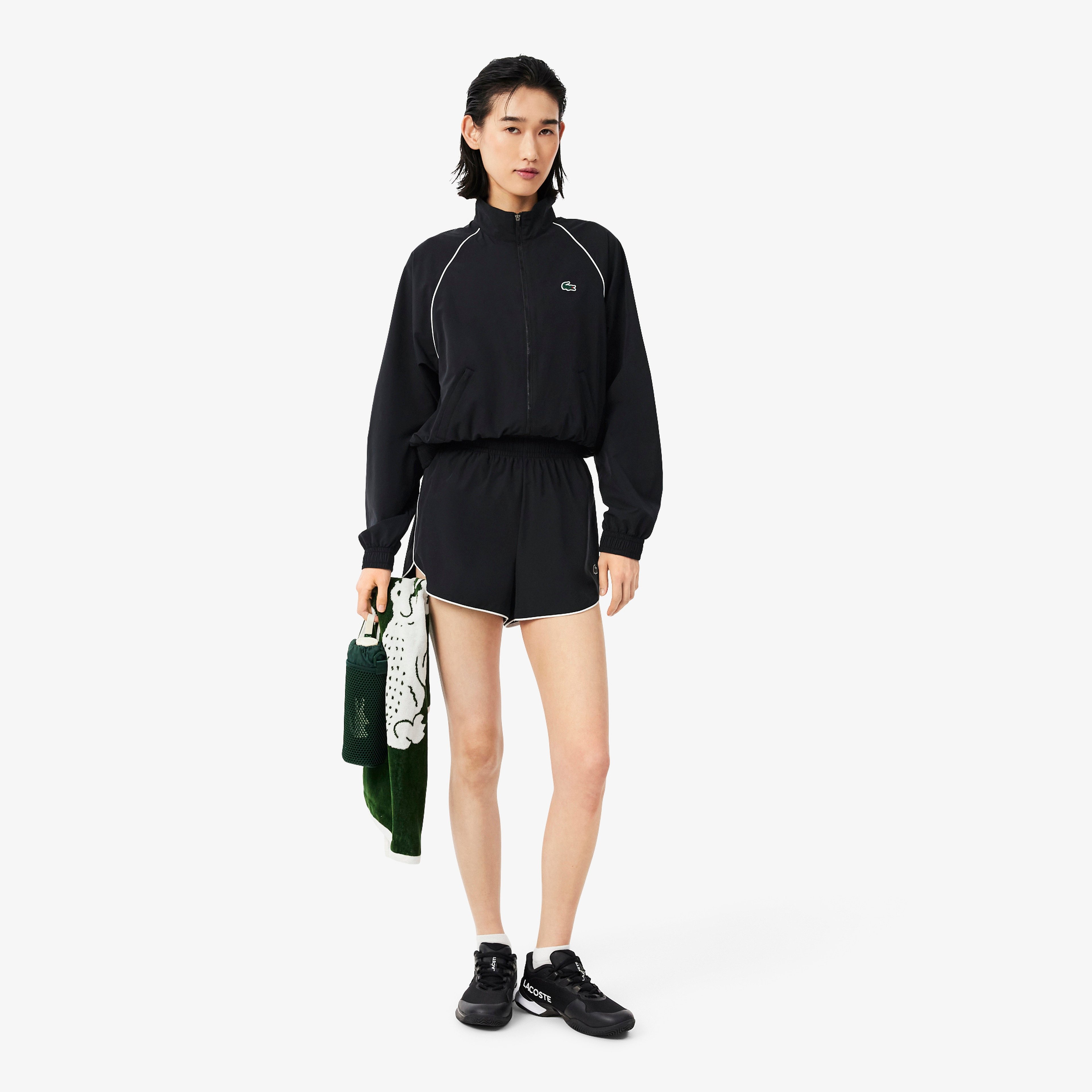 SPORT Kadın Relaxed Fit Dik Yaka Siyah Ceket SPORT Kadın Relaxed Fit Dik Yaka Siyah Ceket