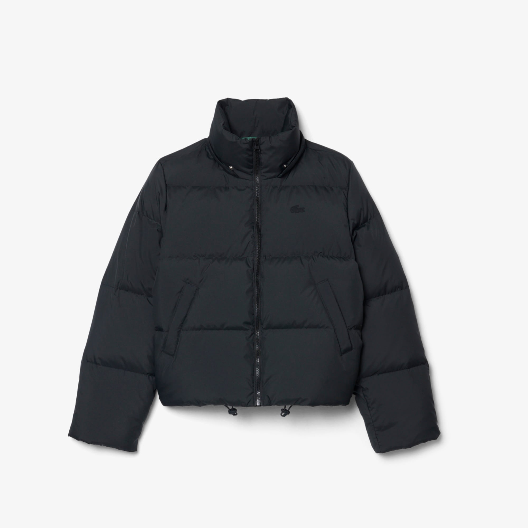 Kadın Regular Fit Kapüşonlu Siyah Şişme Mont