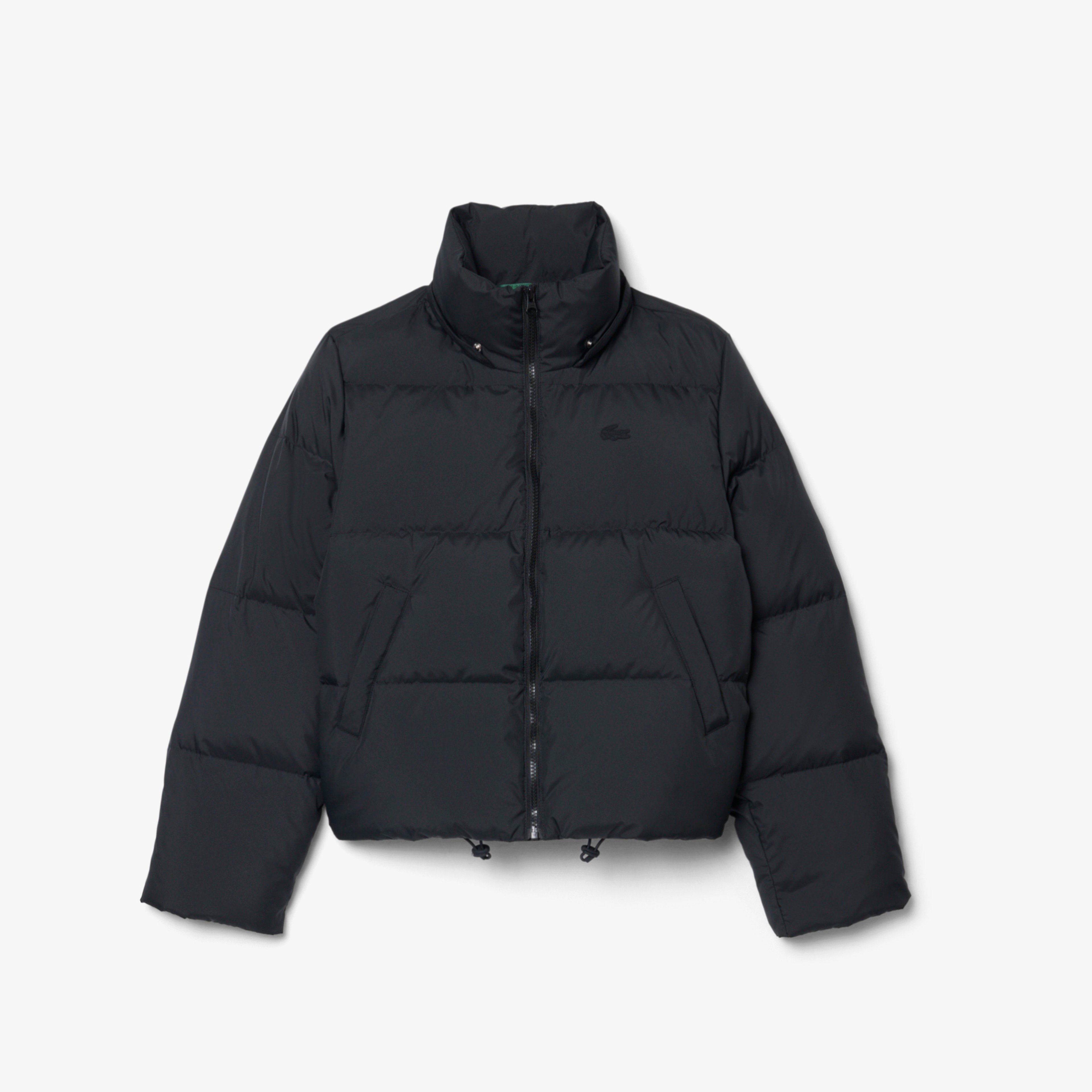 Kadın Regular Fit Kapüşonlu Siyah Şişme Mont