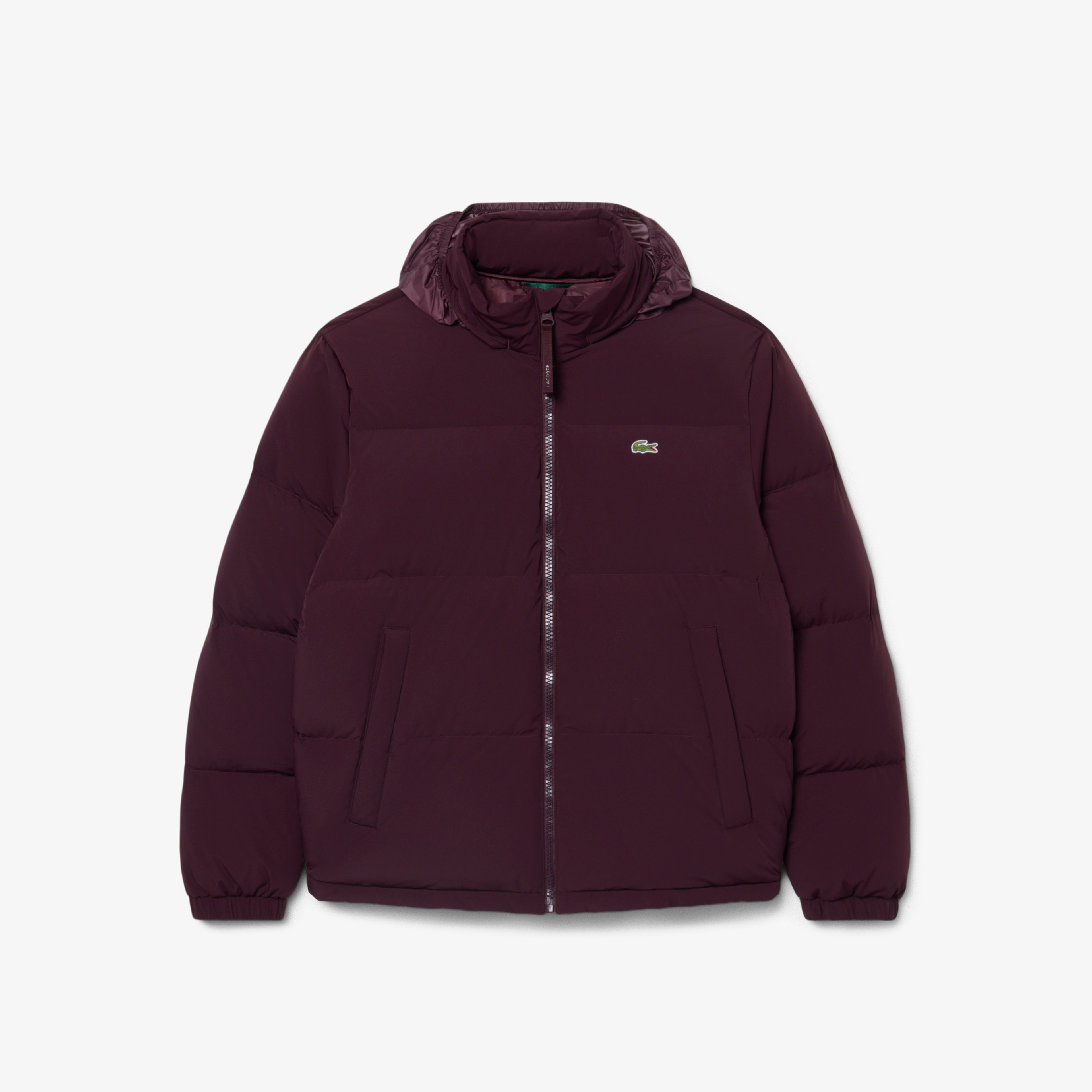 Erkek Relaxed Fit Kapüşonlu Bordo Mont Erkek Relaxed Fit Kapüşonlu Bordo Mont