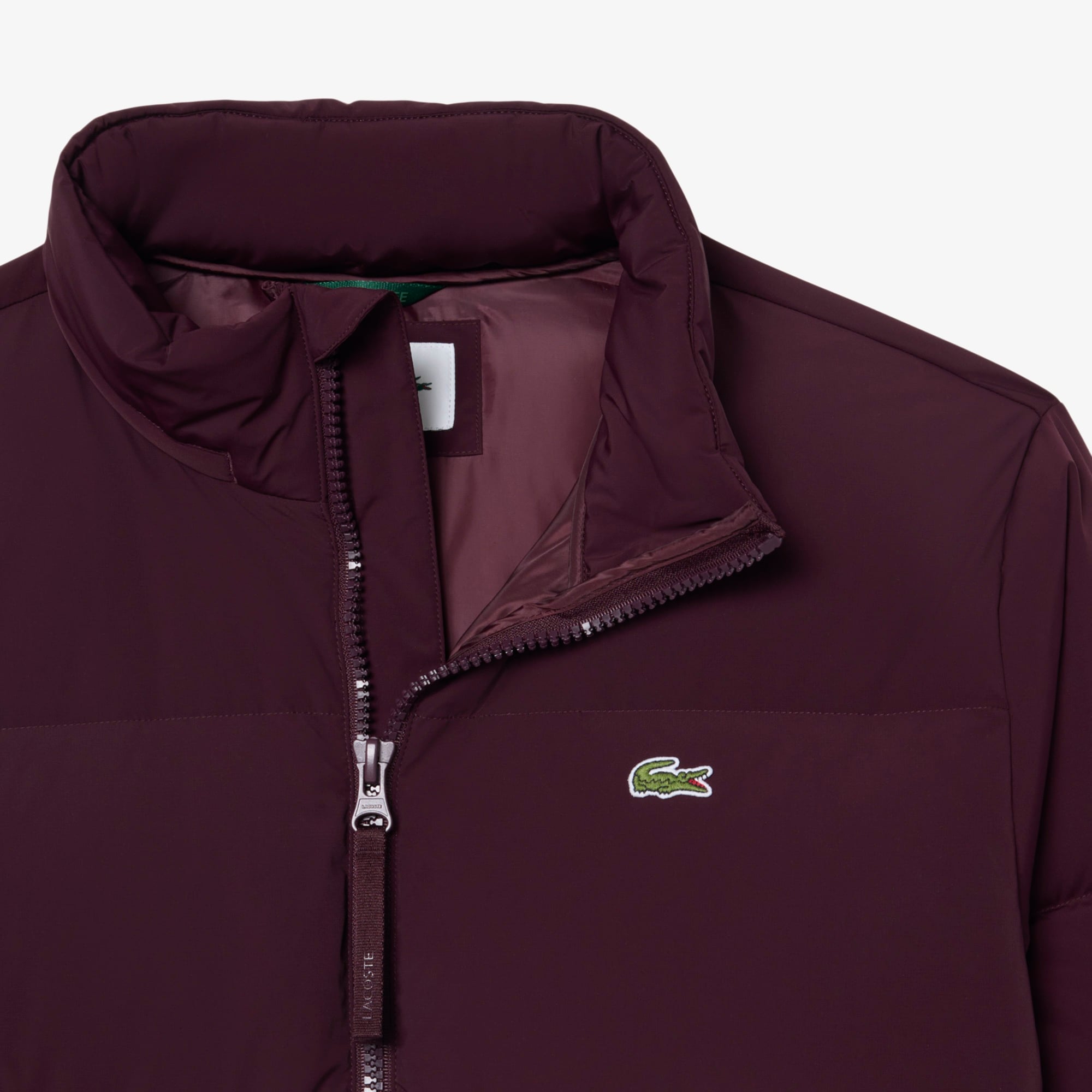 Erkek Relaxed Fit Kapüşonlu Bordo Mont