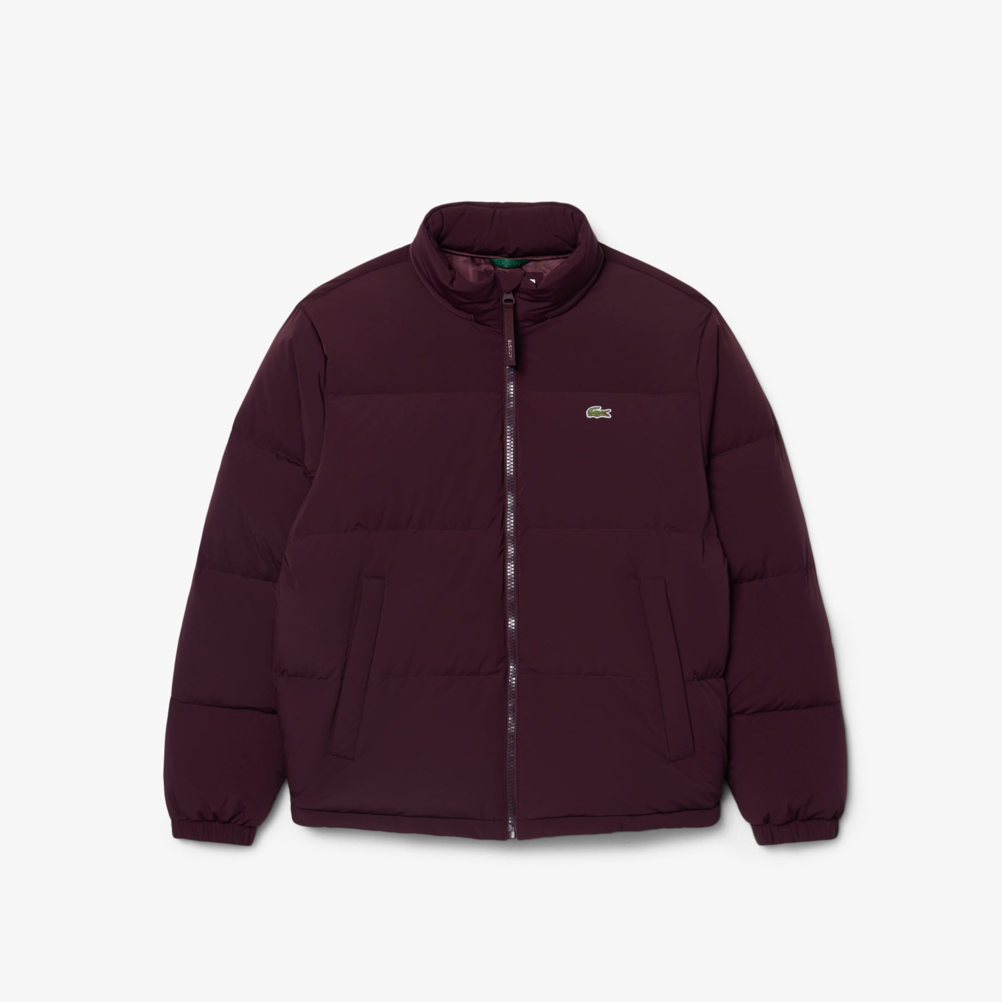 Erkek Relaxed Fit Kapüşonlu Bordo Mont