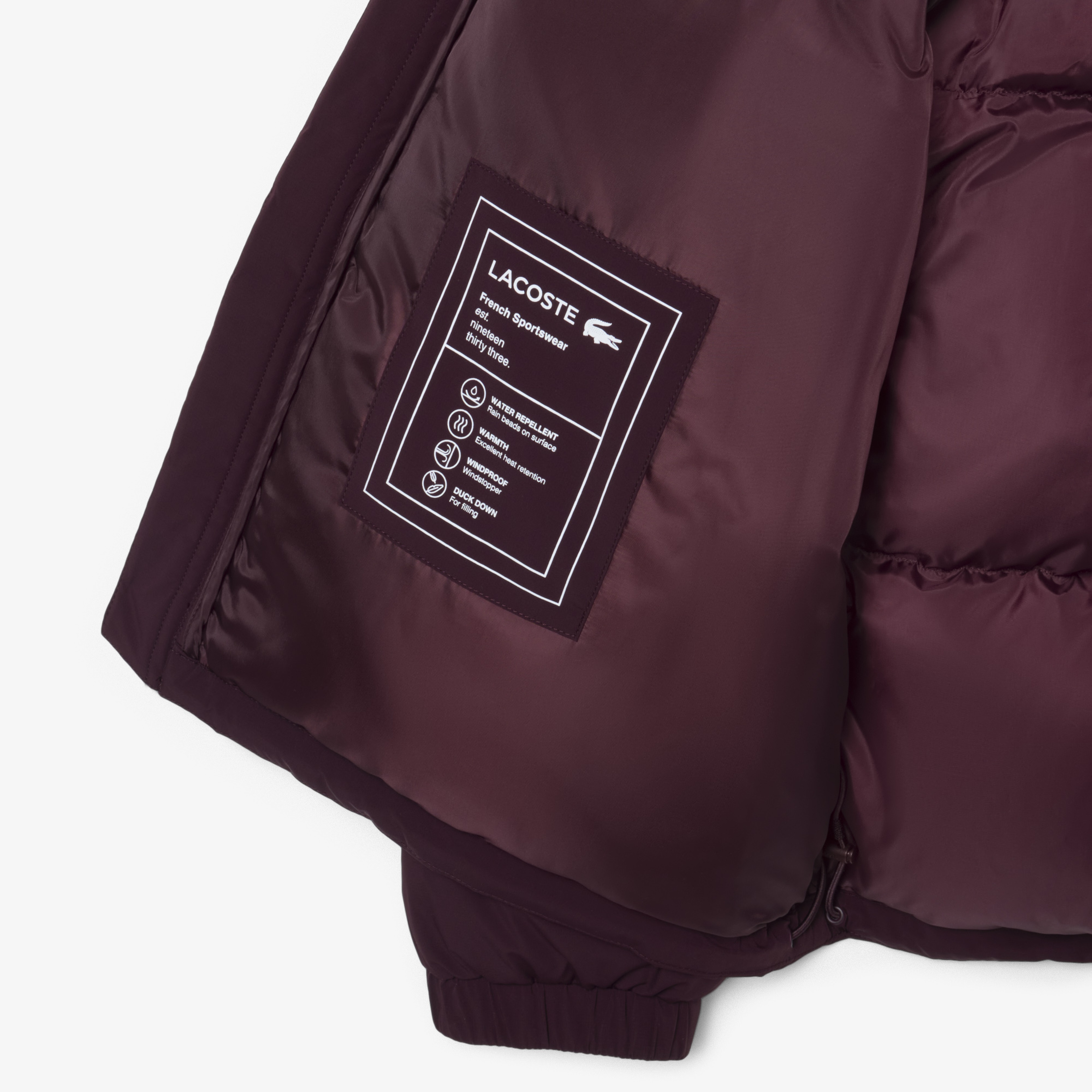 Erkek Relaxed Fit Kapüşonlu Bordo Mont Erkek Relaxed Fit Kapüşonlu Bordo Mont