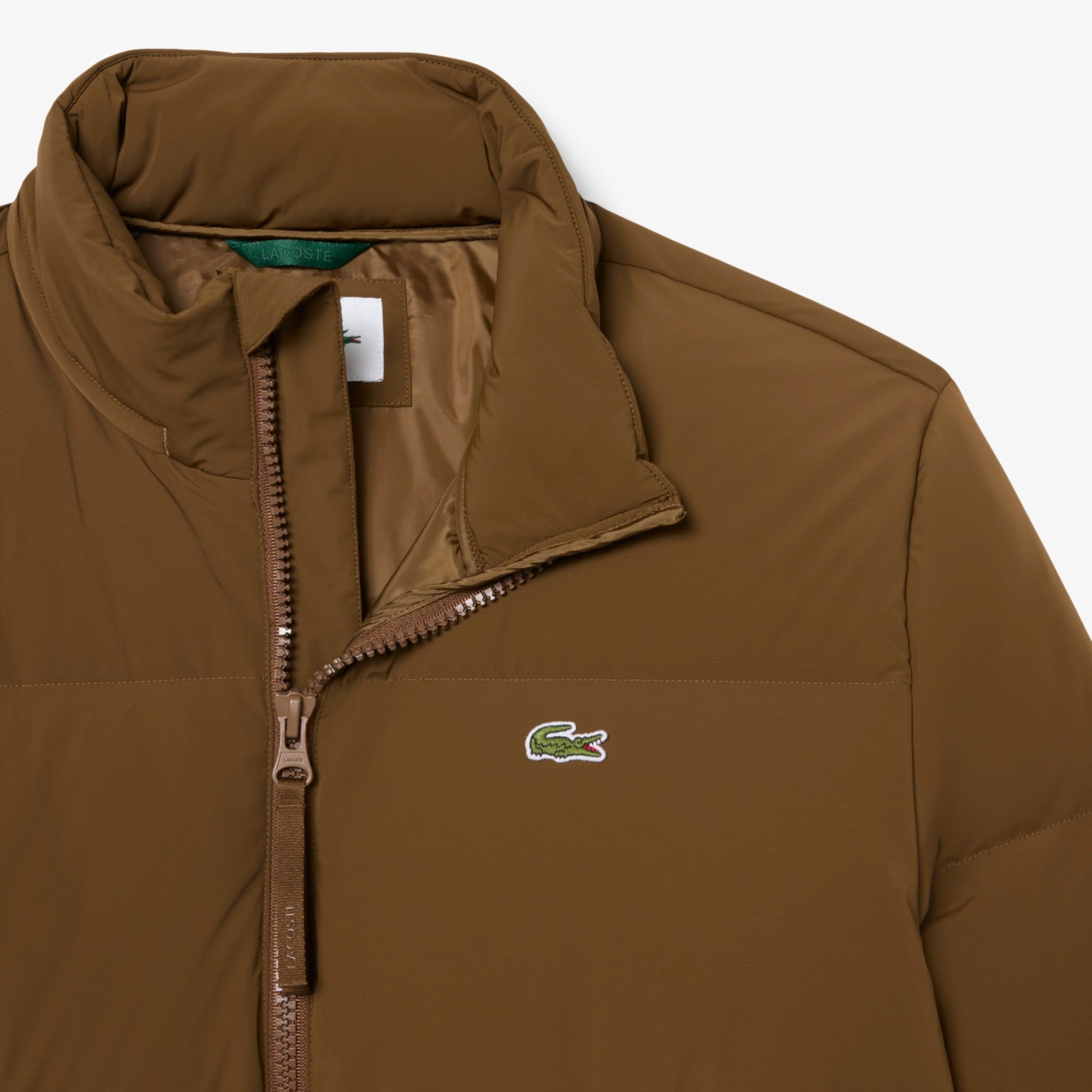 Erkek Relaxed Fit Kapüşonlu Koyu Kahverengi Mont