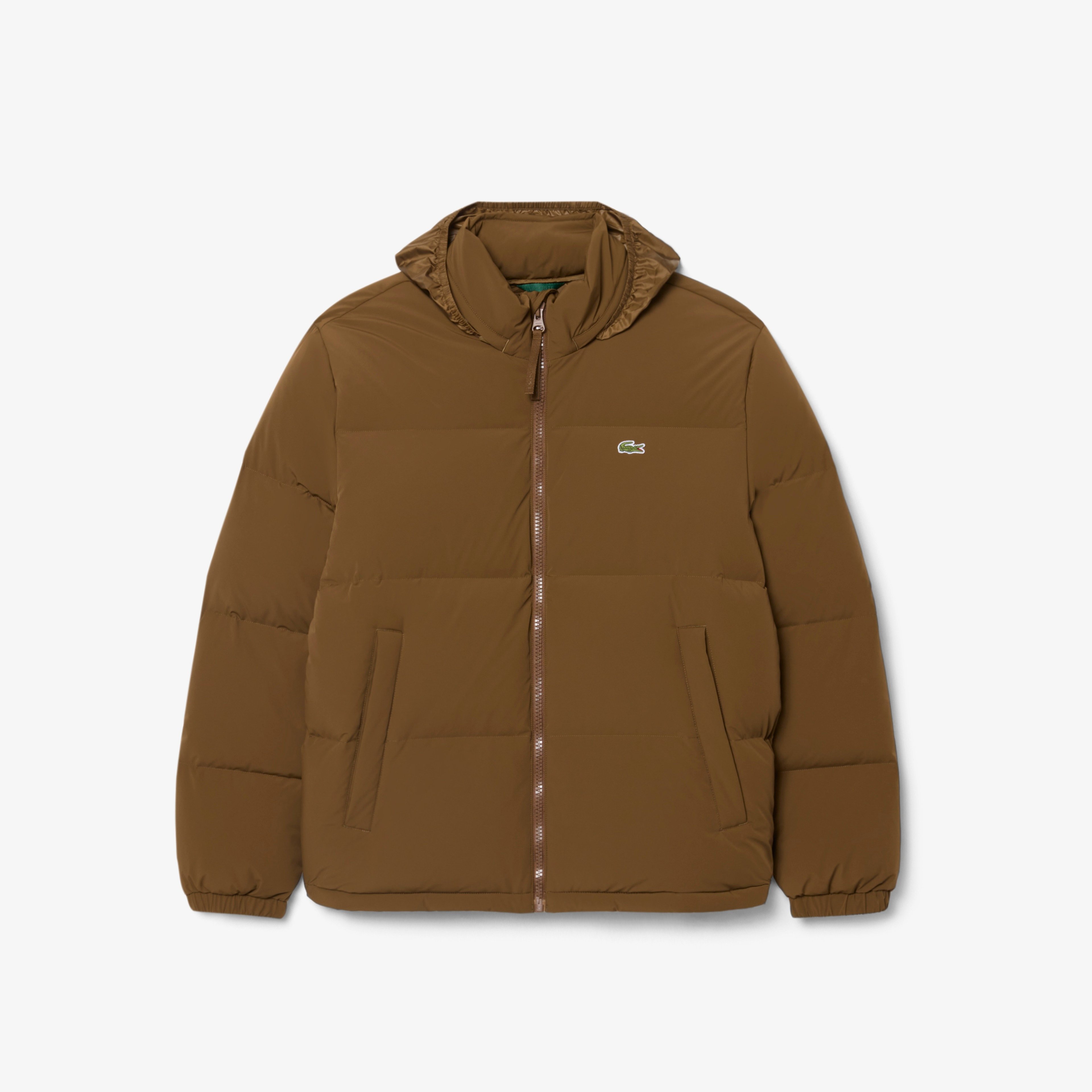 Erkek Relaxed Fit Kapüşonlu Koyu Kahverengi Mont Erkek Relaxed Fit Kapüşonlu Koyu Kahverengi Mont