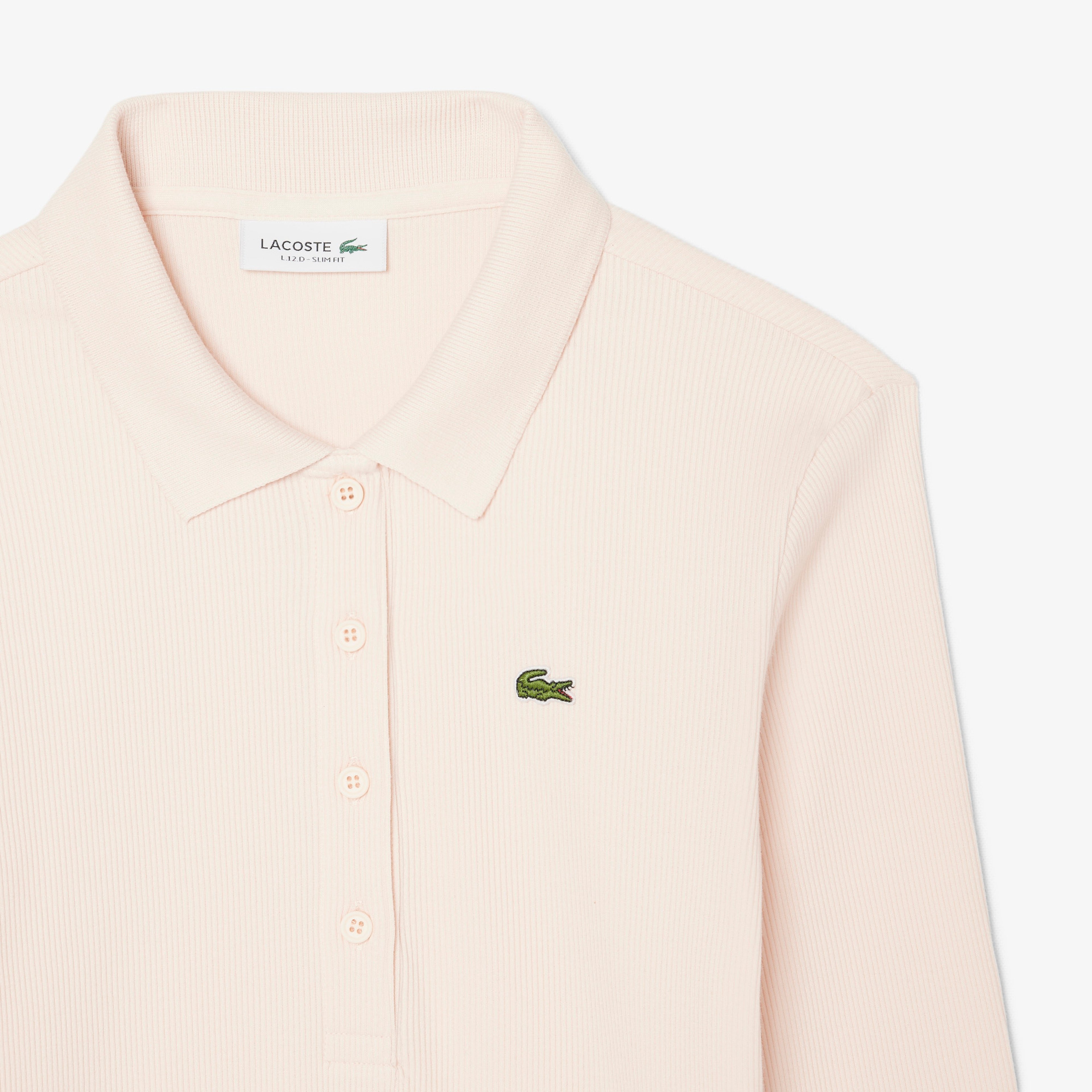 L.12.D Kadın Slim Fit Uzun Kollu Açık Pembe Polo L.12.D Kadın Slim Fit Uzun Kollu Açık Pembe Polo
